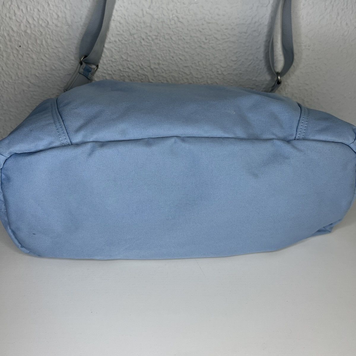 Nike Vintage Y2K Nike Cordura Baby Blue Shoulder Bag Size ONE SIZE - 5 Thumbnail