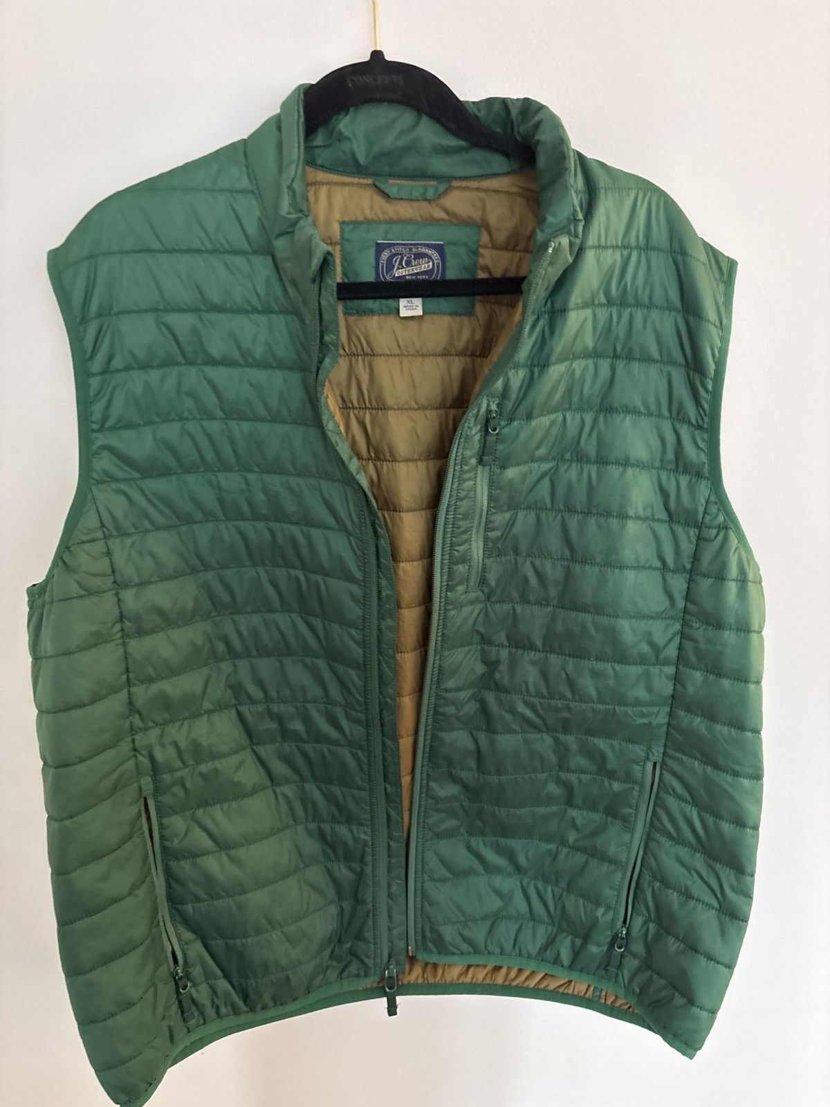 J.Crew Green J. Crew Puffer Vest Size US XL / EU 56 / 4 - 1 Thumbnail
