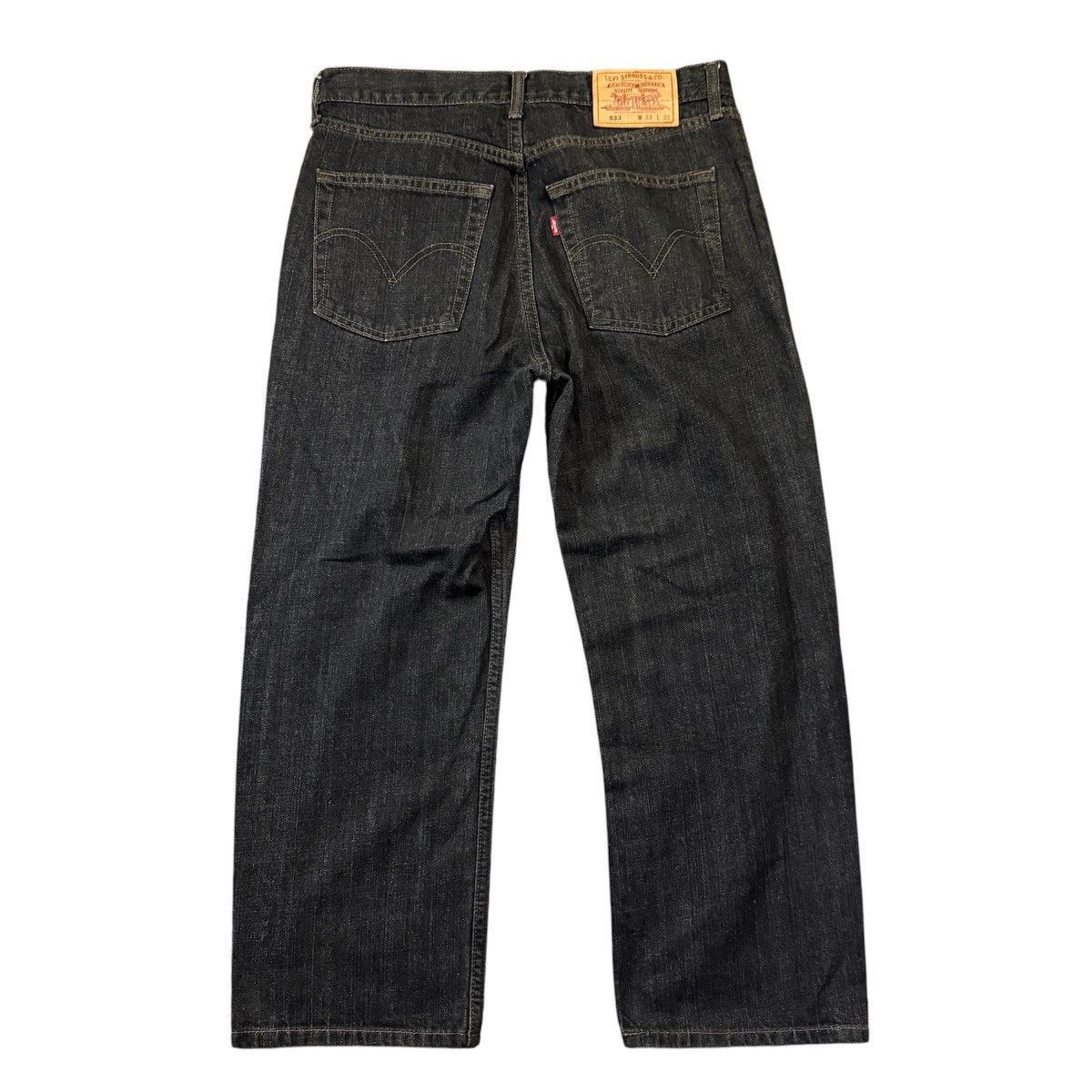 Engineered Garments × Levi's 🔥🇯🇵 Vtg Japanese Y2K Levis 533 Black Baggy Jean Size US 33 - 1 Thumbnail