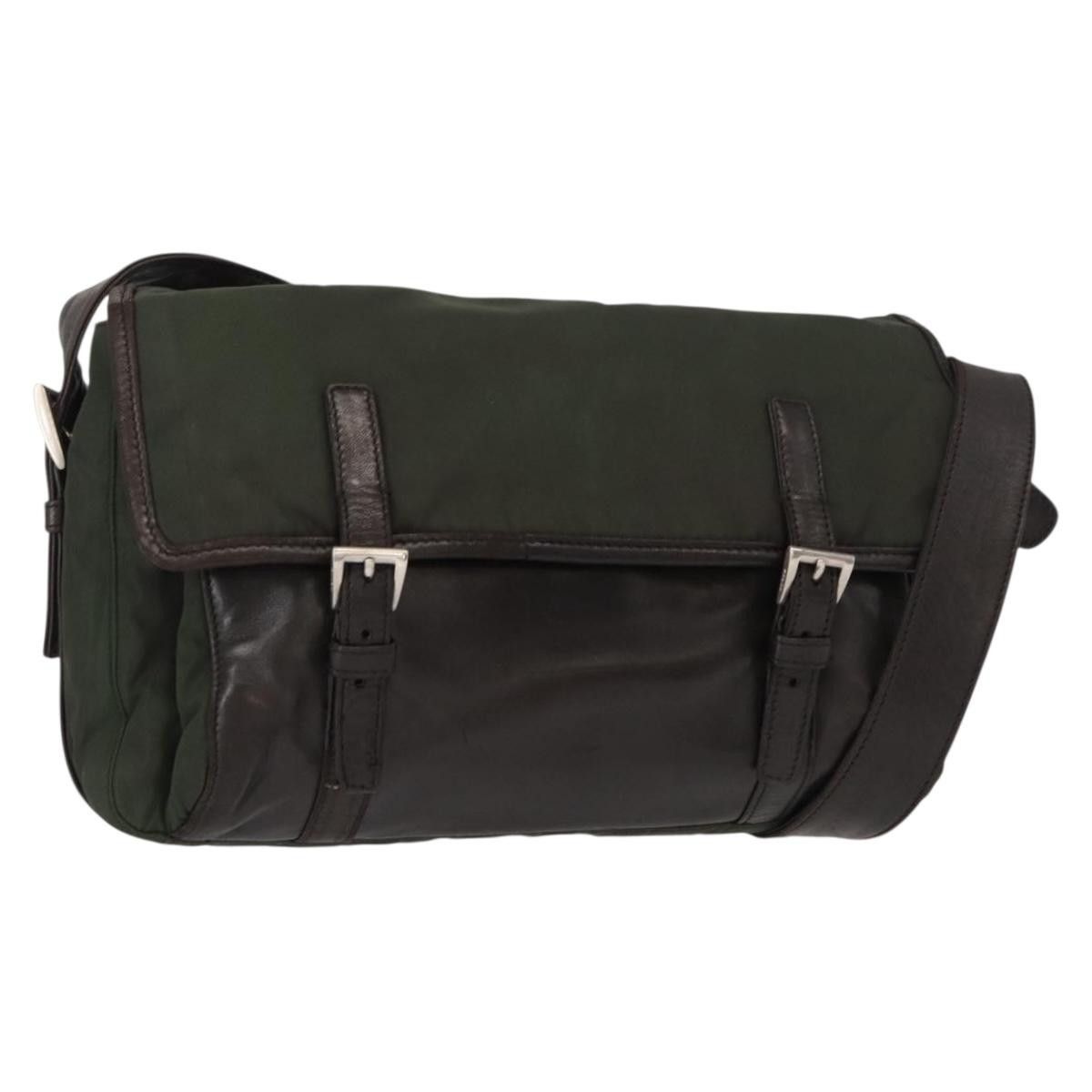 Prada Prada Double Buckle Flap Messenger Bag Tessuto Size ONE SIZE - 1 Thumbnail