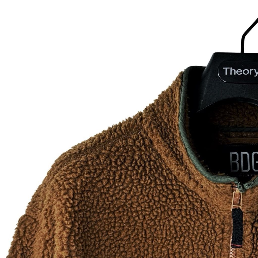 Urban Outfitters URBAN OUTFITTERS BDG Men's Zip Orange Sherpa Jacket Size M Size US M / EU 48-50 / 2 - 2 Thumbnail