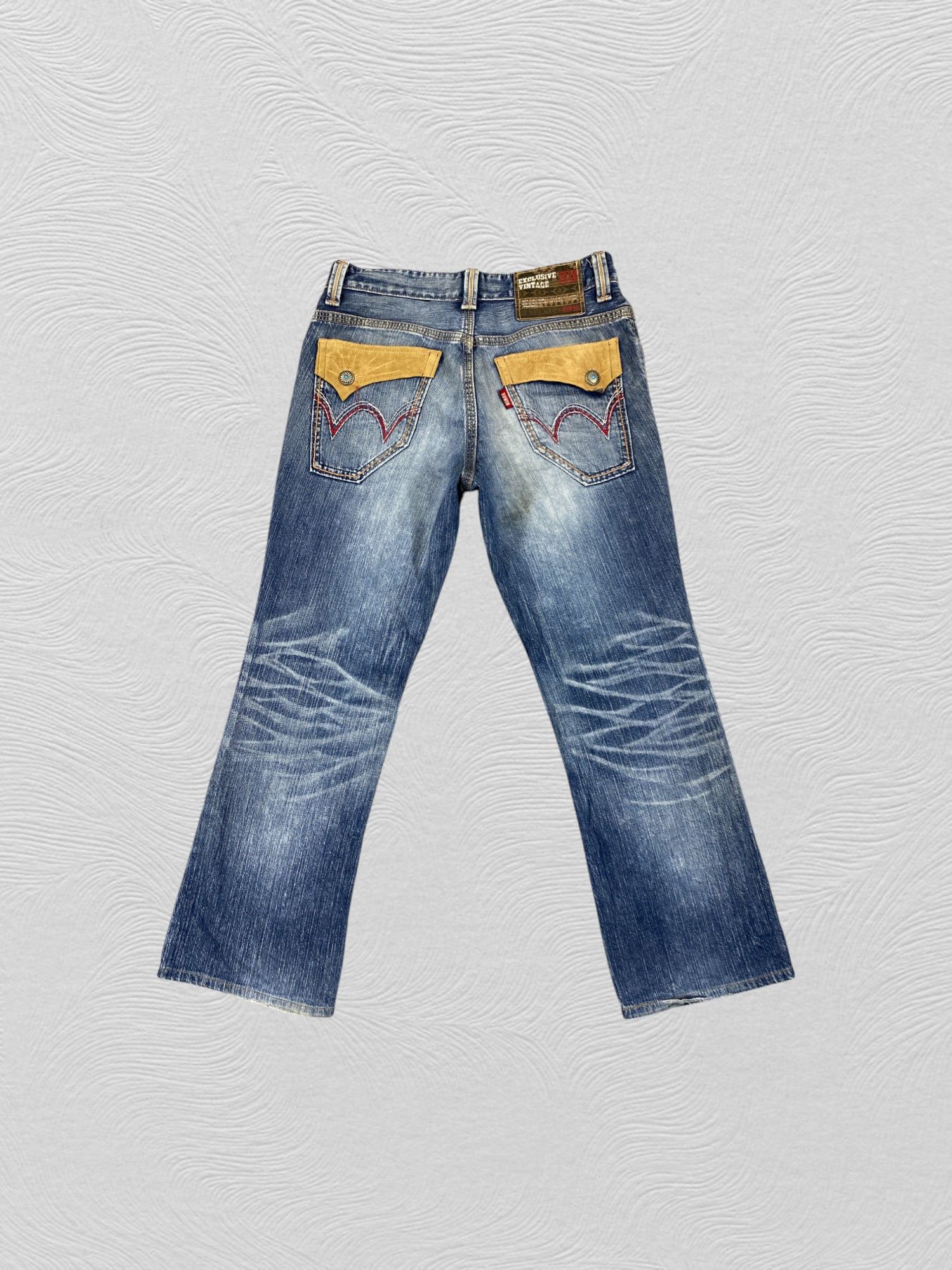 Le Grande Bleu (L.G.B.) Vintage Edwin LGB style Flare Jeans 34x29.5 - JN 3023 Size US 34 / EU 50 - 2 Thumbnail