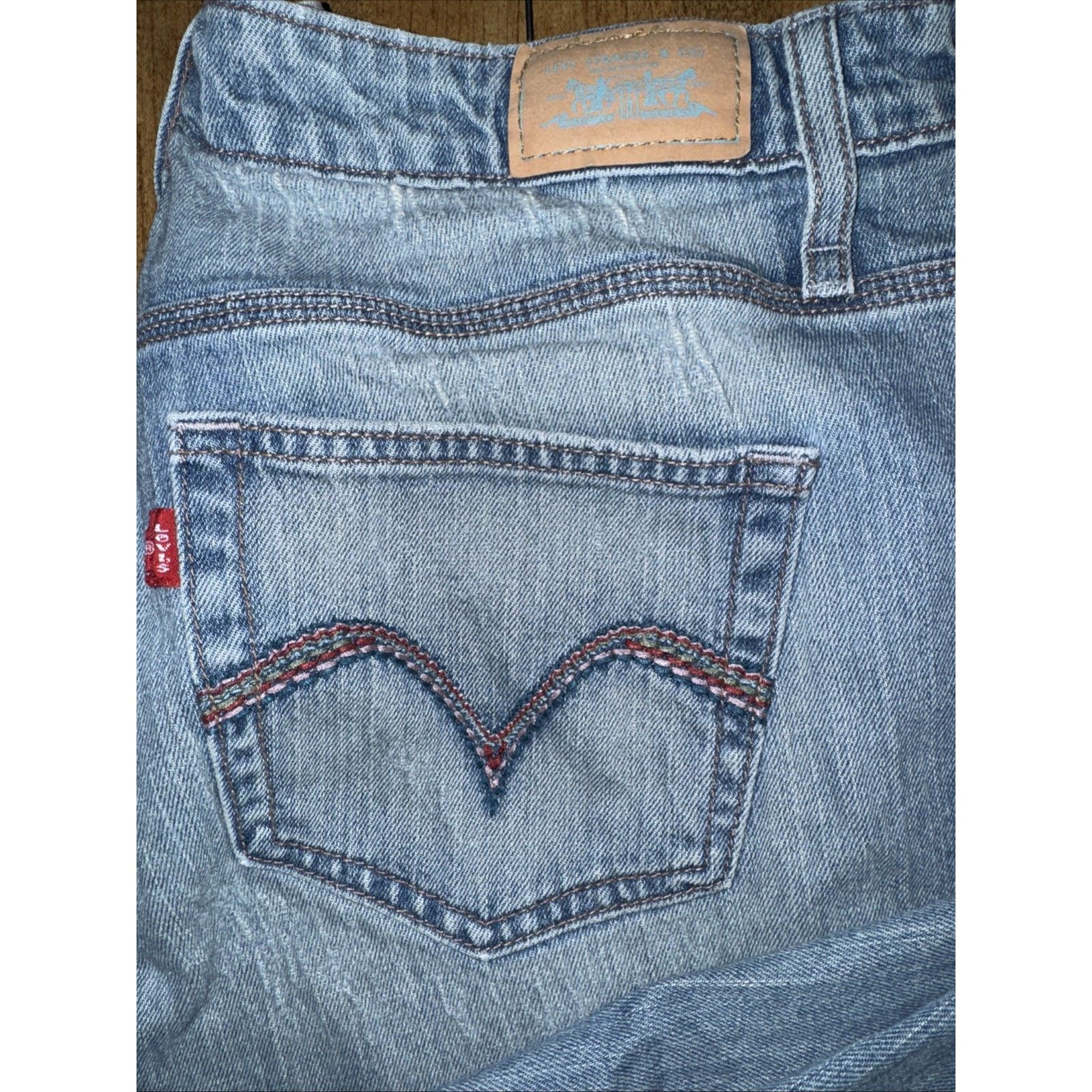 Levi's × Vintage Women’s Levi’s 515 Capri Jeans Washed Blue 36x25 Size 36" / US 14 / IT 50 - 5 Thumbnail