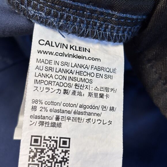 Calvin Klein Calvin Klein Women's Ankle Skinny Navy Pants 8 stretchy Size 30" / US 8 / IT 44 - 8 Thumbnail