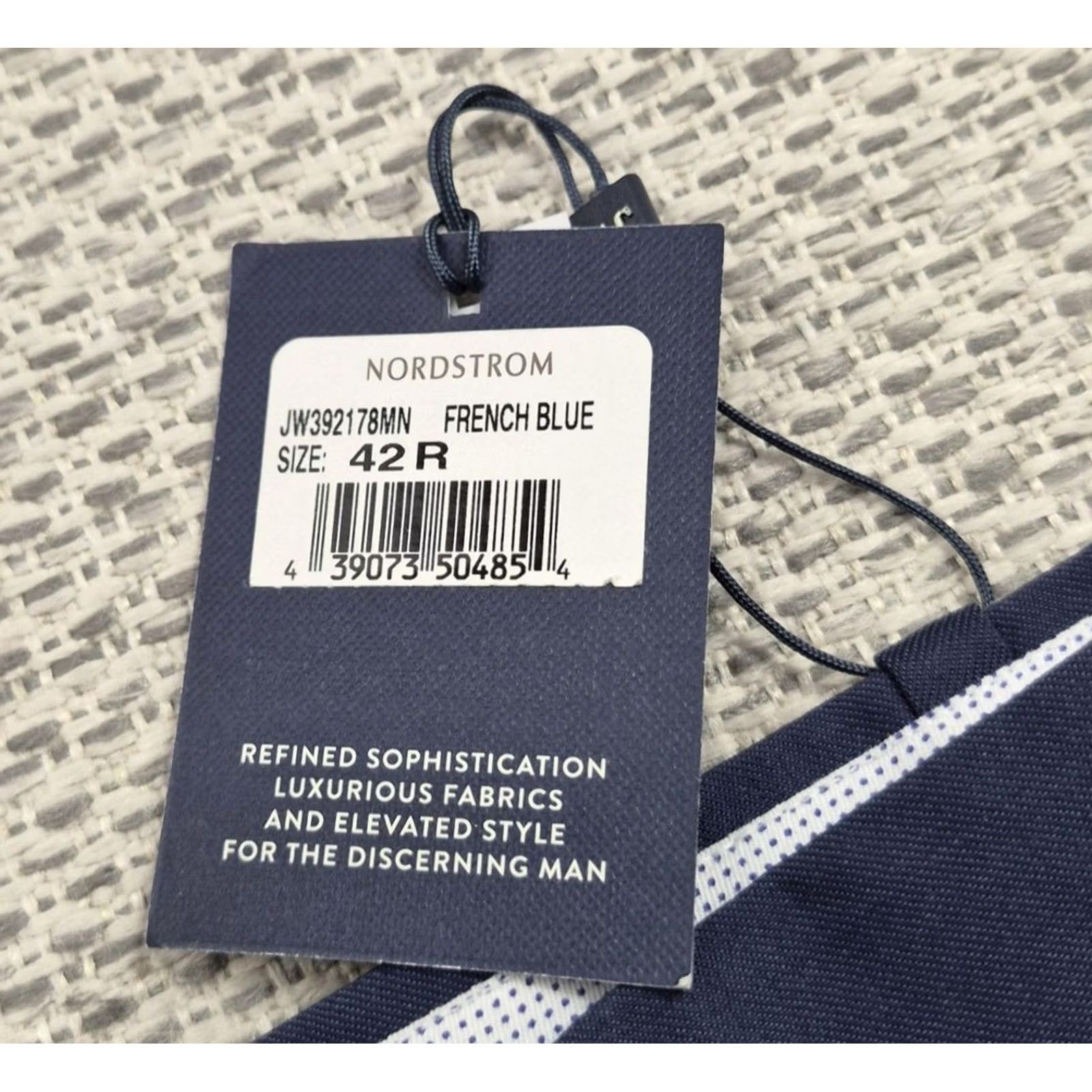 Vintage JWN Dress Pants Mens 42x31 Blue Wool Flat Front Classic Fit Made In Italy Size US 42 / EU 58 - 6 Thumbnail