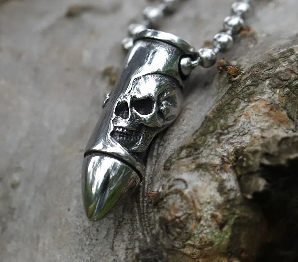 Japanese Brand Skull Wrap Bullet Necklace Size ONE SIZE - 2 Thumbnail