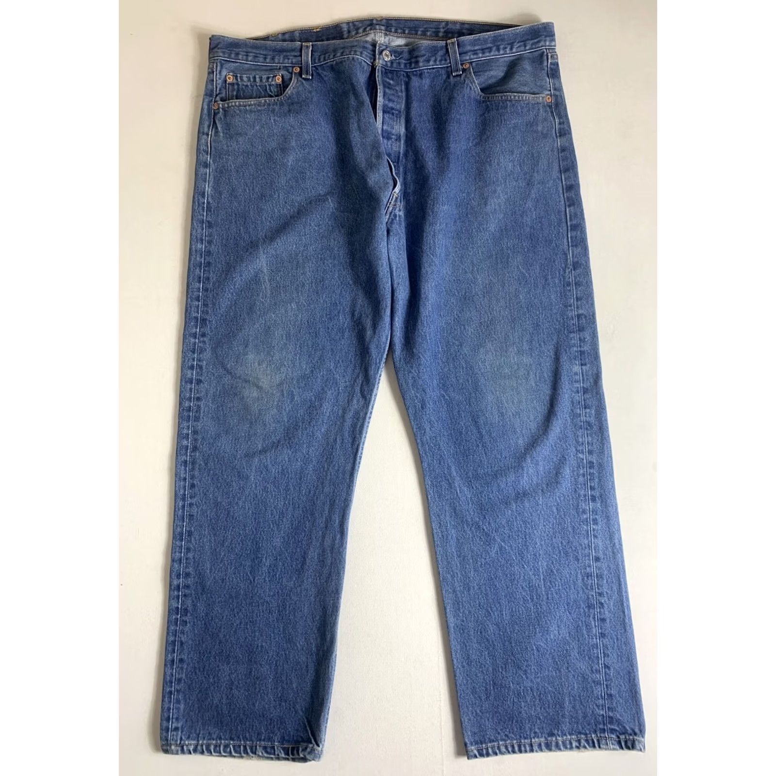 Levi's VINTAGE Levi's 501 Jeans Shirt? No, Better: Levi's 501 Jeans Men Blue 42x29 Regular Button Fly USA 90s Straight Denim Jeans 5-Pocket Size US 42 / EU 58 - 4 Thumbnail