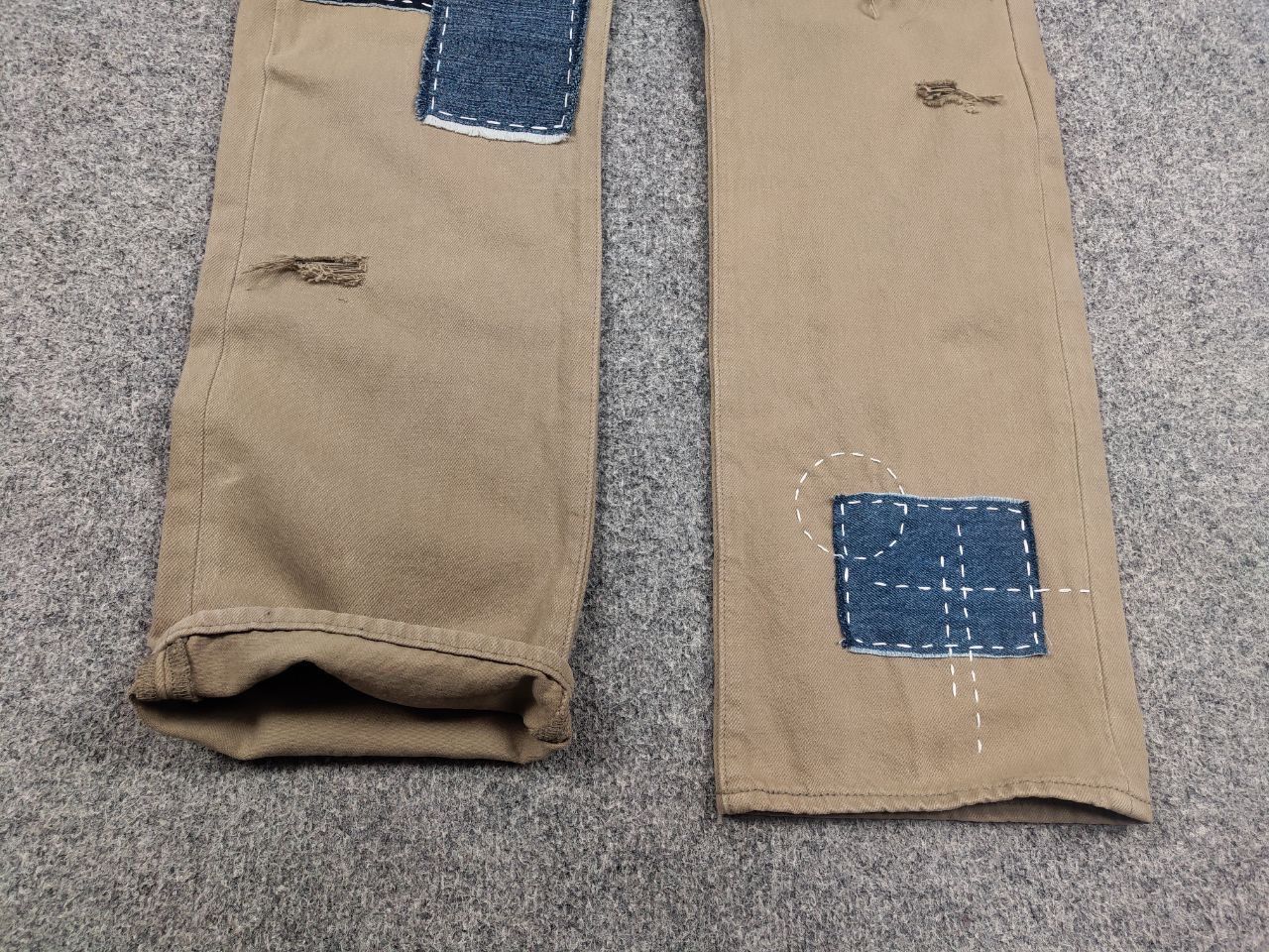 Levi's Vintage Levis 501 sashiko patchworks Jeans Kapital Style Size US 33 - 10 Thumbnail