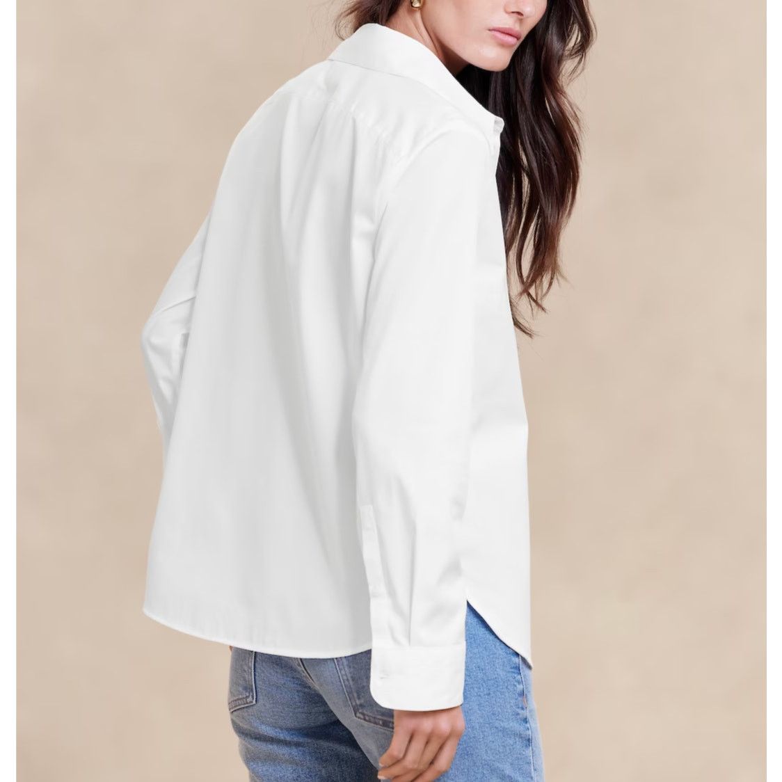 Banana Republic Banana Republic - The Perfect Shirt / M / White / NWT Size M / US 6-8 / IT 42-44 - 3 Thumbnail