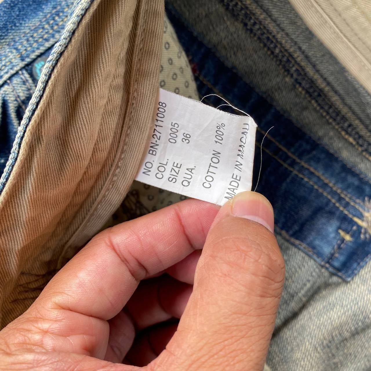 Japanese Brand W36X33 VTG BACK NUMBER DISTRESSED DENIM MUDWASH RUSTY DIRTY Size US 36 / EU 52 - 11 Thumbnail