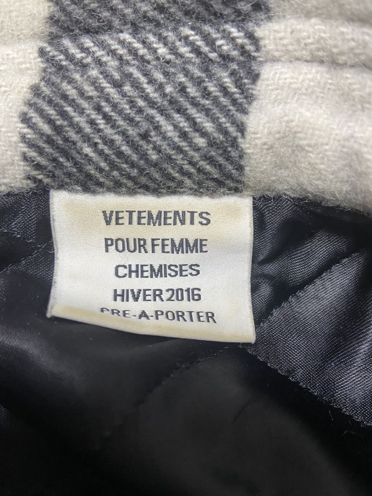 Vetements S Vetements aw15 oversized flannel padded shirt jacket Size US S / EU 44-46 / 1 - 3 Thumbnail