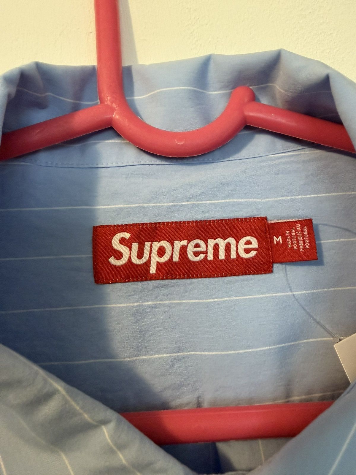 Supreme Supreme Short-Sleeve Pajama Shirt Light Blue Striped SS25 Size US M / EU 48-50 / 2 - 5 Thumbnail