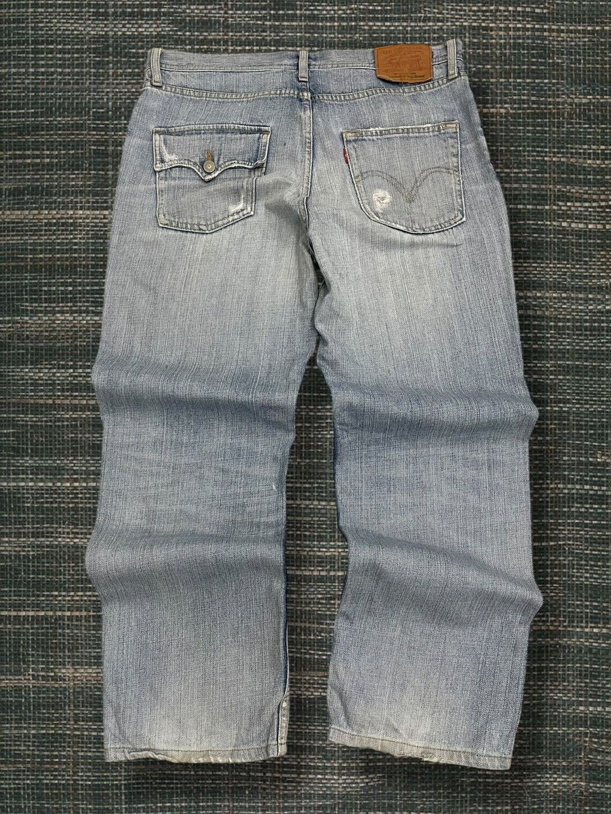 Levi's Vintage Clothing Vintage 90s Og Designer Levis 533 Original Distressed Denim Size US 35 - 8 Thumbnail