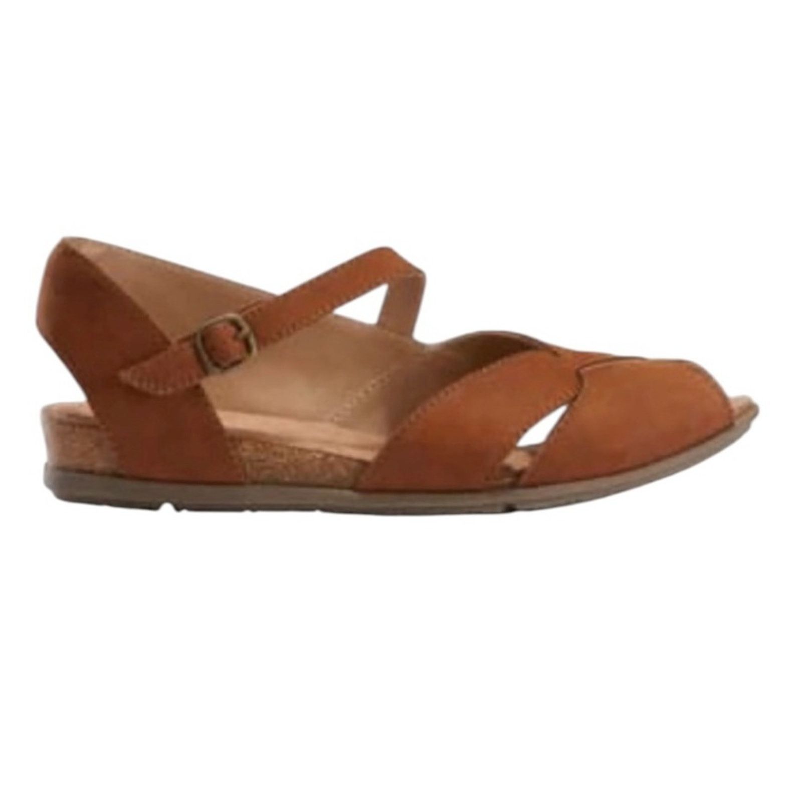 18 East Earth Origins Brown Palomos Percy Wedge Sandal SZ 11 Size US 11 / IT 41 - 4 Thumbnail