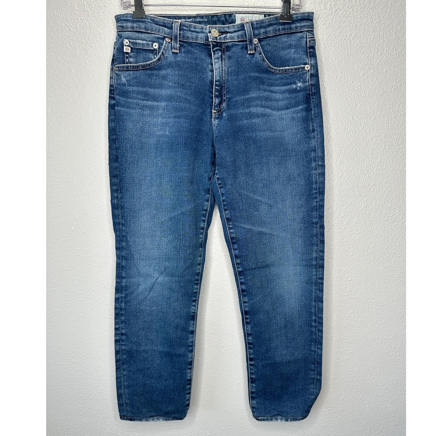 AG Adriano Goldschmied AG-ED Adriano Light Wash Prima Crop Cigarette Leg Jean 30 Size 30" / US 8 / IT 44 - 2 Thumbnail