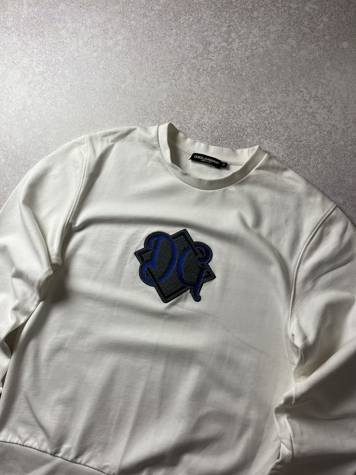 Dolce & Gabbana DDP DOLCE & GABBANA DG Logo Milano Cotton Sweatshirt White Size US L / EU 52-54 / 3 - 2 Thumbnail