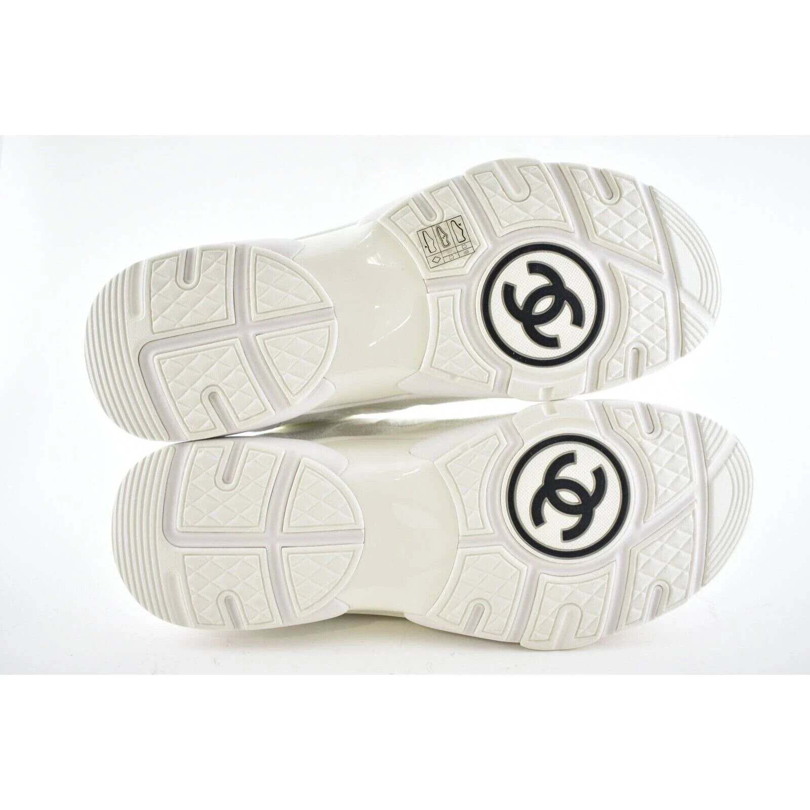 Chanel Chanel Suede Leather Lace Low Top Trainer Sneaker 44 11 Size US 11 / EU 44 - 10 Thumbnail