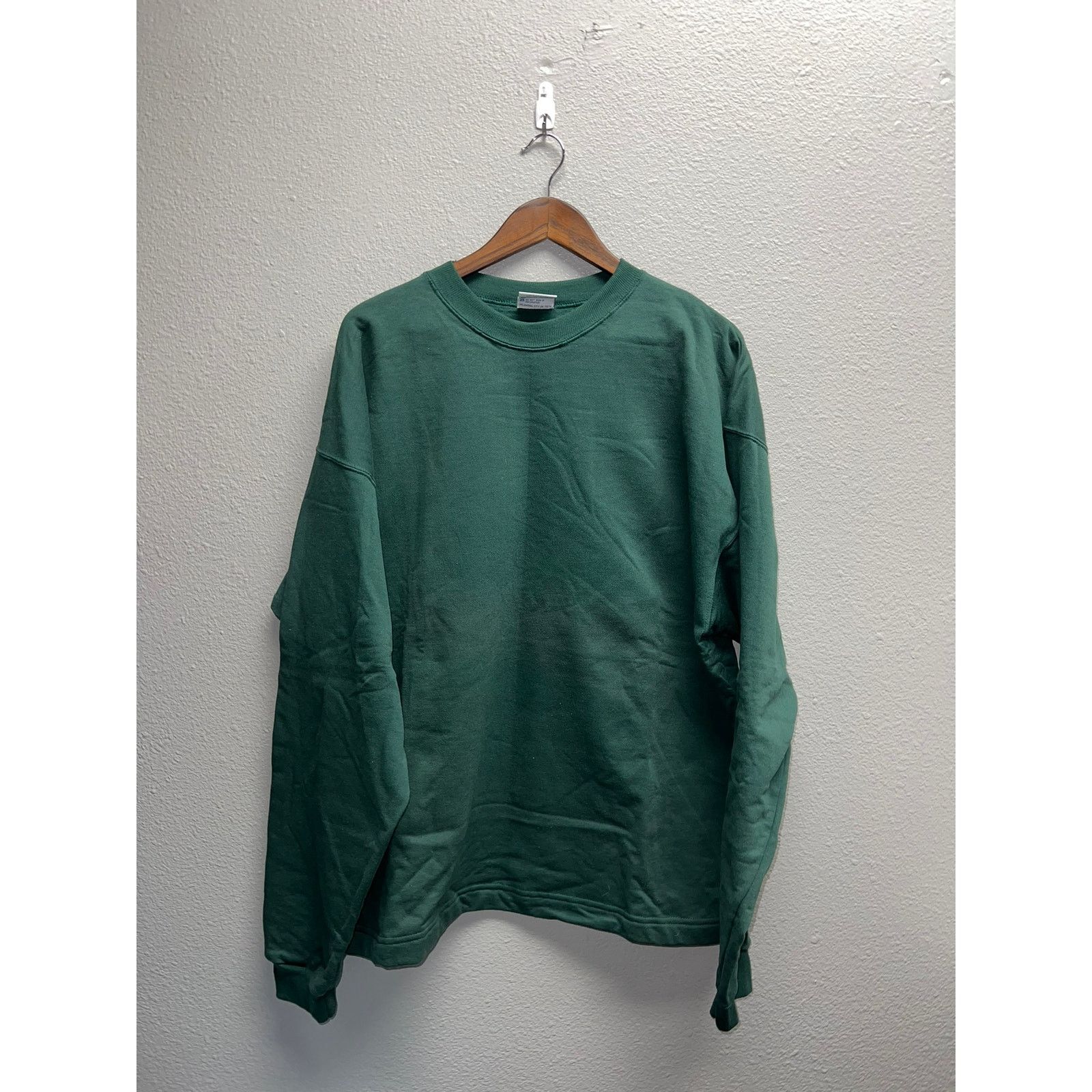 Vintage Vintage Green Blank Sweatshirt VTG Fashion Gear Crewneck XXL Size US XXL / EU 58 / 5 - 1 Thumbnail