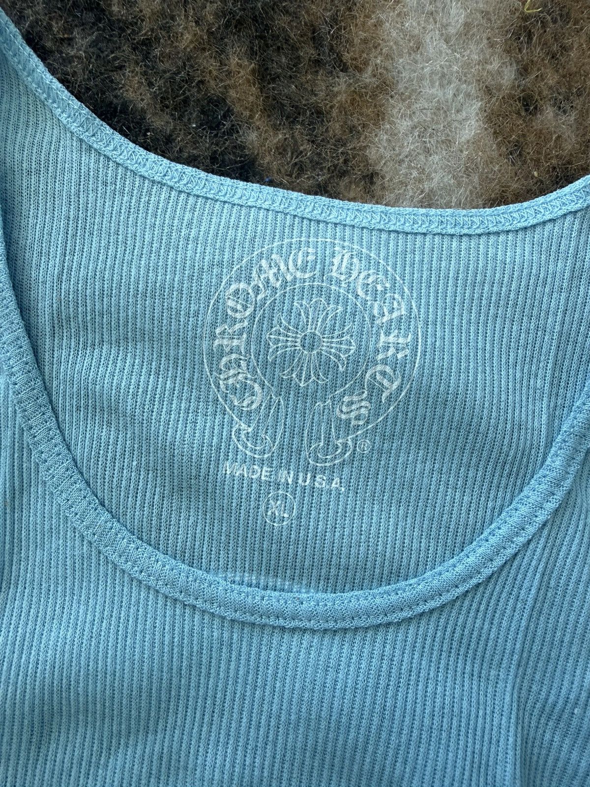 Chrome Hearts CHROME HEARTS BABY BLUE TANK TOP Size US XL / EU 56 / 4 - 7 Thumbnail