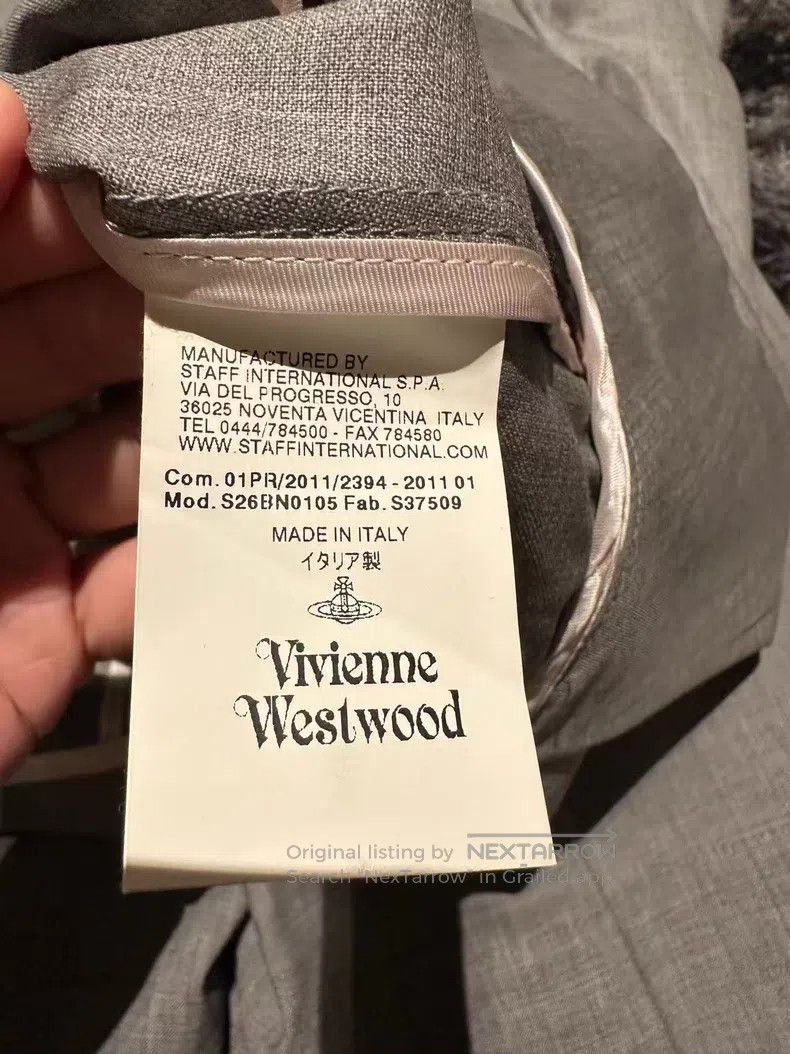 Vivienne Westwood Vivienne Westwood Gray Collarless Business Suit Size S / US 4 / IT 40 - 7 Thumbnail