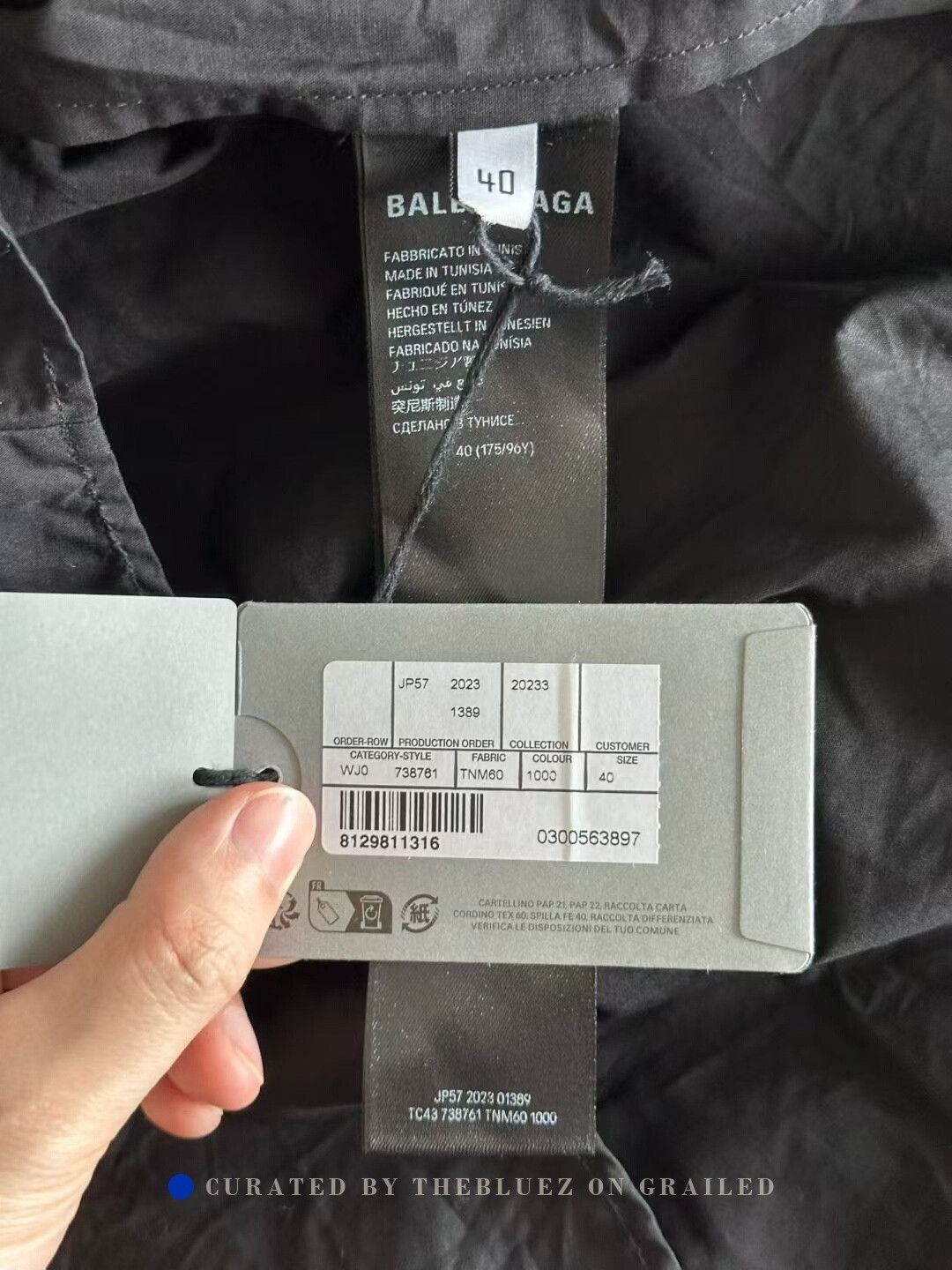 Balenciaga Balenciaga Back Tape Short-Sleeve Shirt Size US XXS / EU 40 - 4 Thumbnail