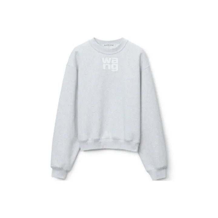 Alexander Wang Alexander Wang Gray Layered Logo Sweatshirt - Size XS / US 0-2 / IT 36-38 - 1 Thumbnail
