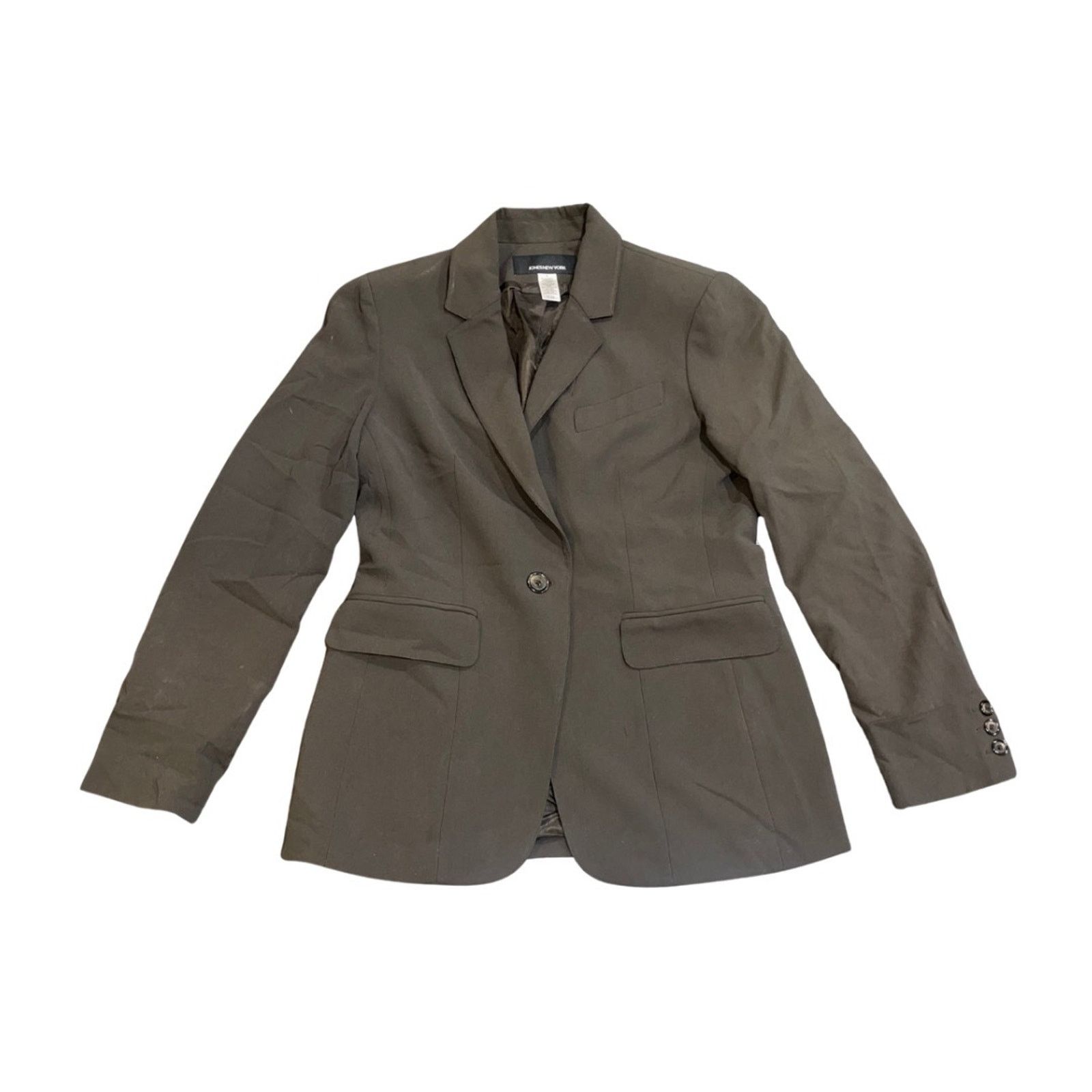 Jones New York Brown One button Blazer Jacket 6 Career Office Professional Size M / US 6-8 / IT 42-44 - 1 Thumbnail