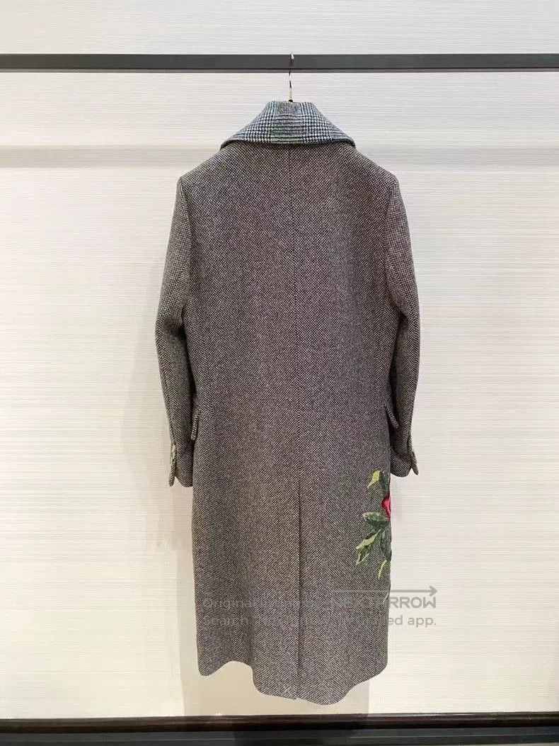 Gucci Gucci Embroidered Wool Long Coat- Size US L / EU 52-54 / 3 - 2 Thumbnail