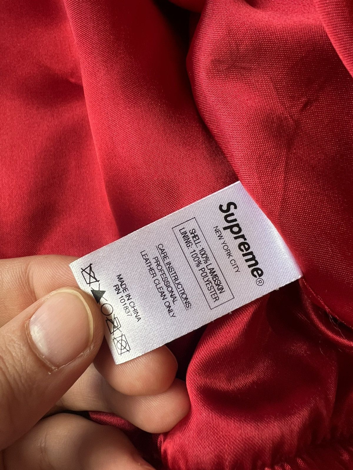 Supreme Supreme Yankees Varsity Lambskin Leather Jacket M Size US M / EU 48-50 / 2 - 5 Thumbnail
