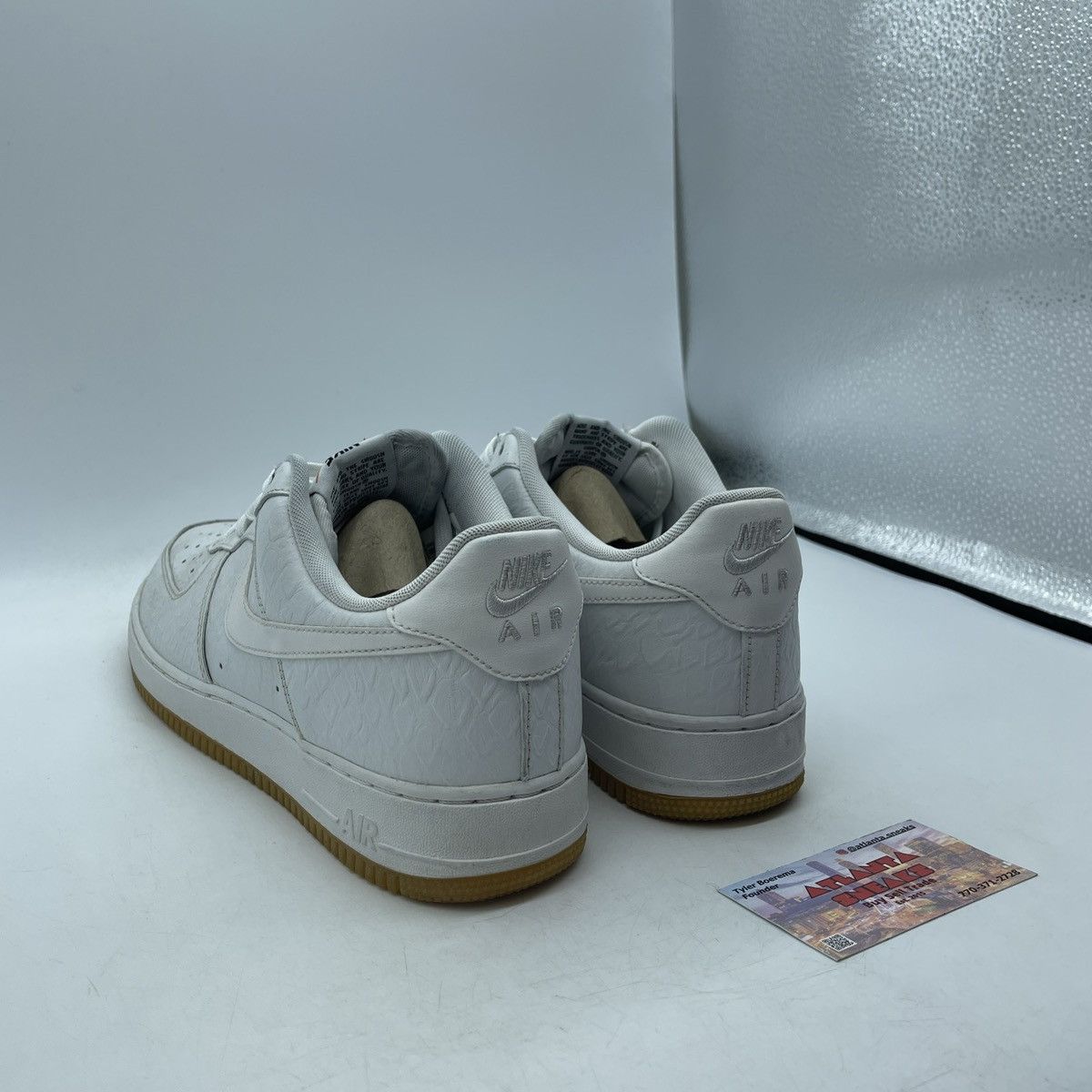 Nike Air Force 1 croco white gum Size US 10 / EU 43 - 4 Thumbnail