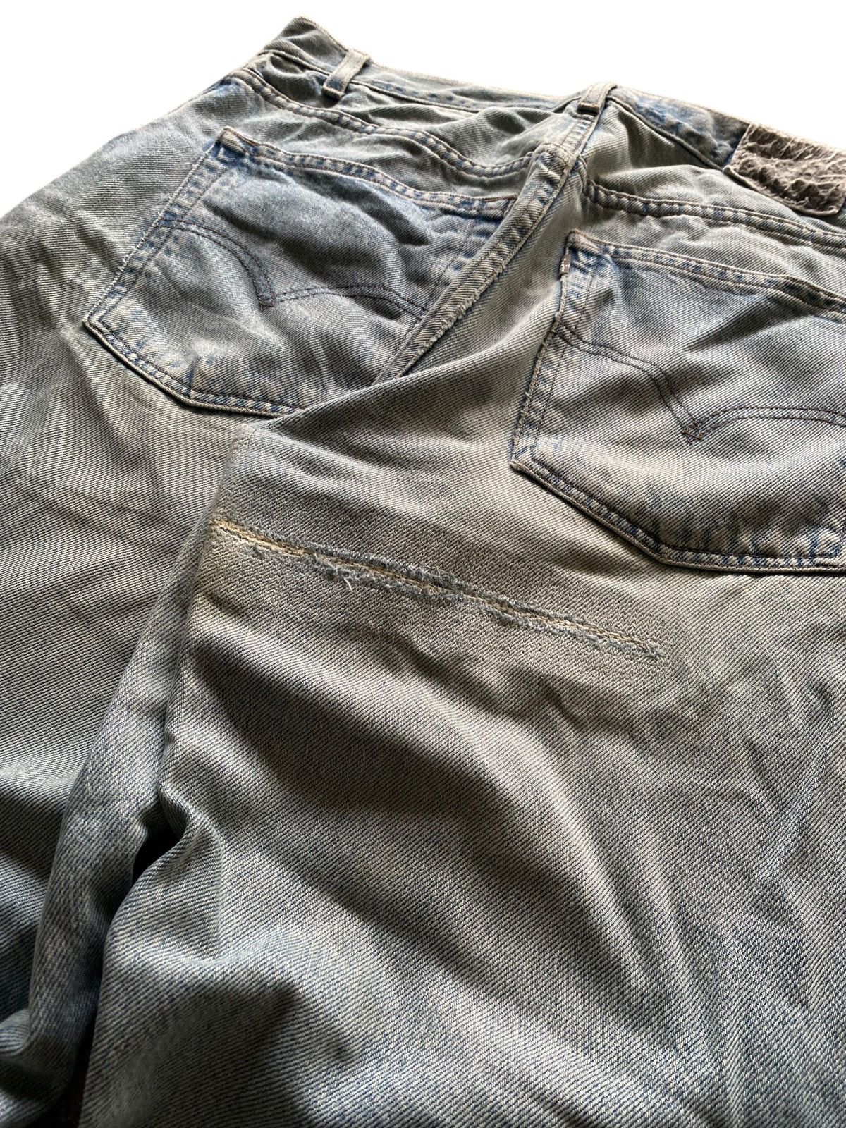 Levi's Vintage 90’s Distressed Levis Silvertab Straight Loose blue Size US 34 / EU 50 - 9 Thumbnail