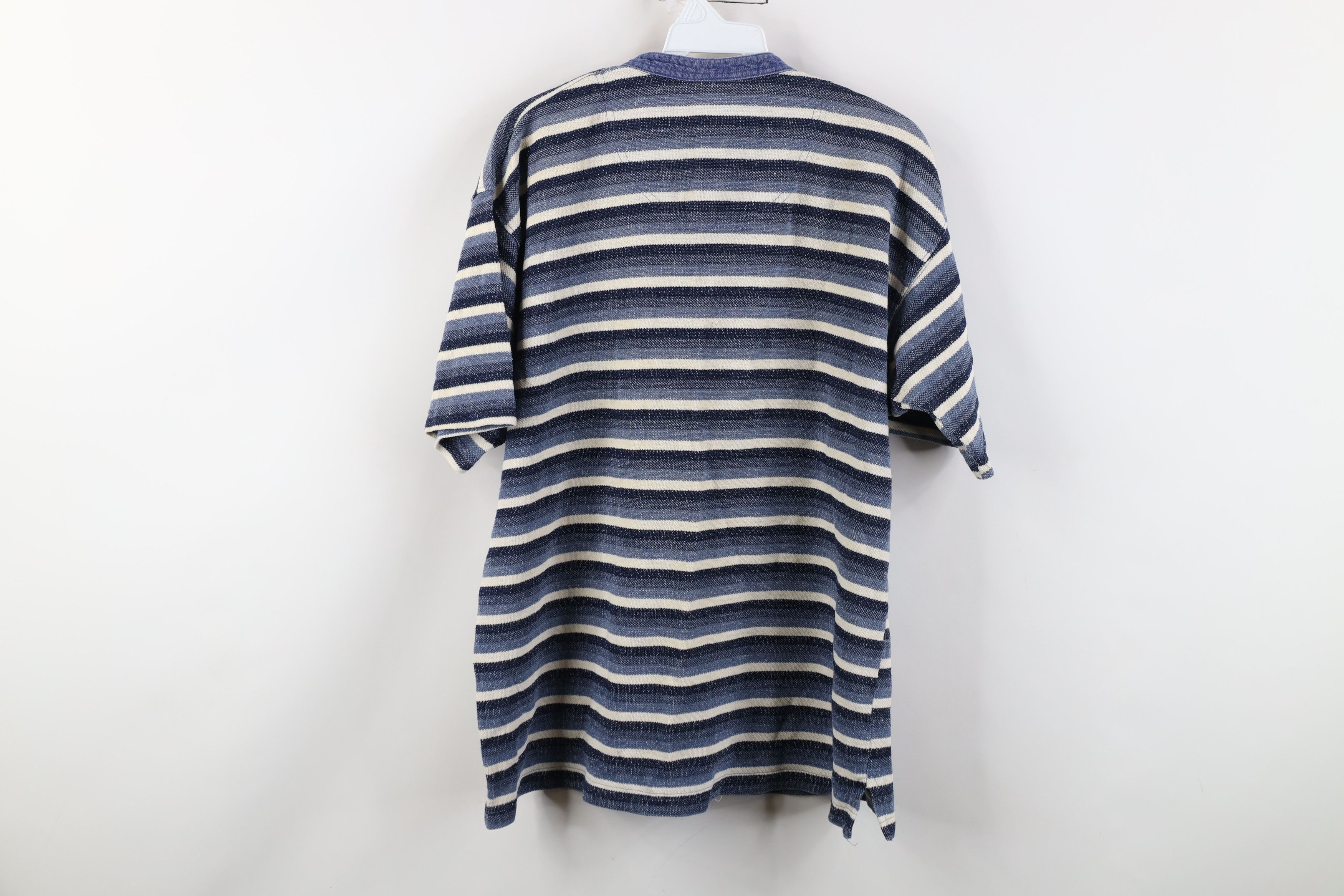 Vintage Vintage 90s Streetwear Short Sleeve Band Collar T-Shirt Size US M / EU 48-50 / 2 - 13 Thumbnail