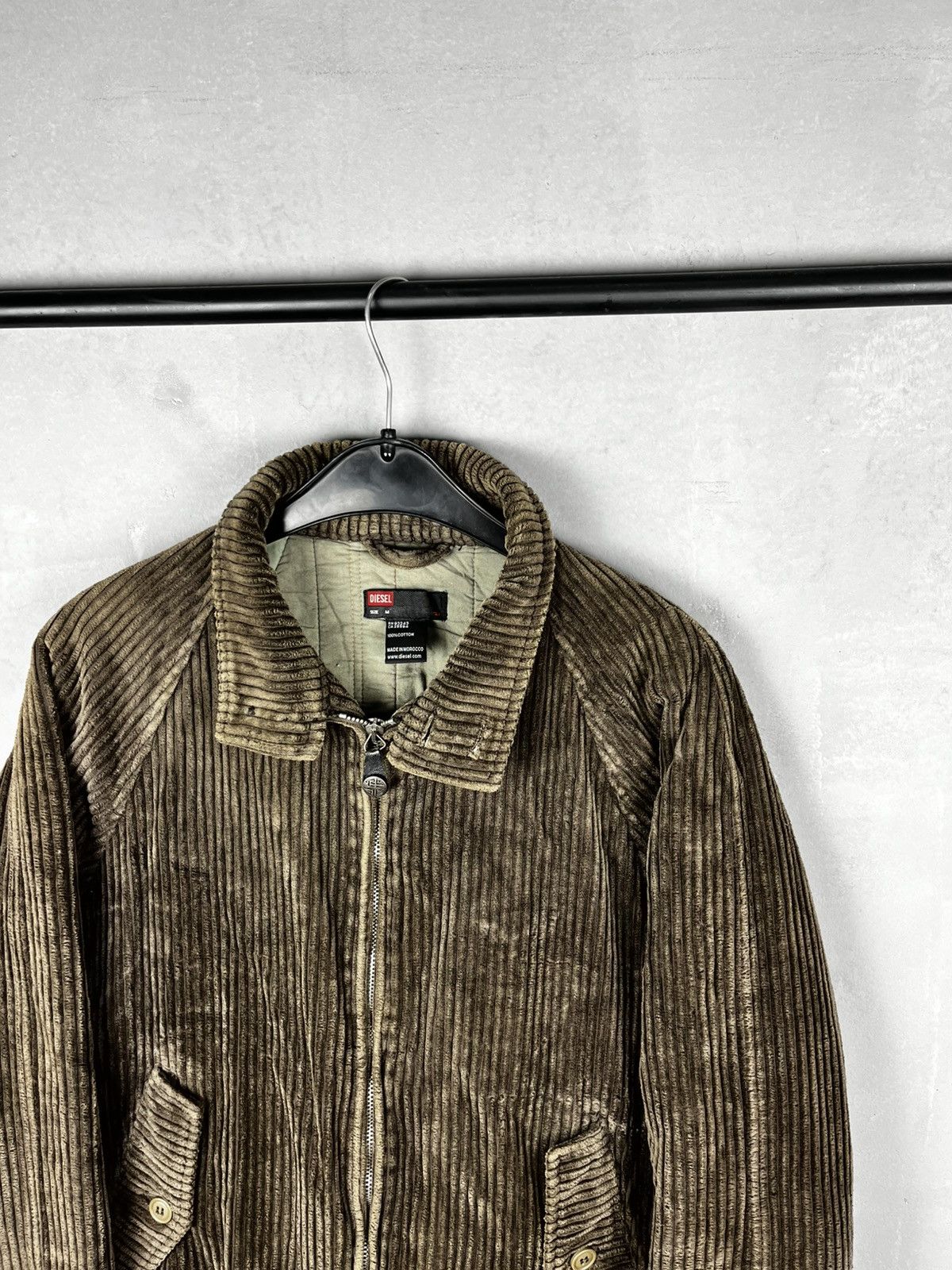 Diesel Vintage Diesel Bomber Jacket Corduroy Black Label Mens Size US M / EU 48-50 / 2 - 2 Thumbnail