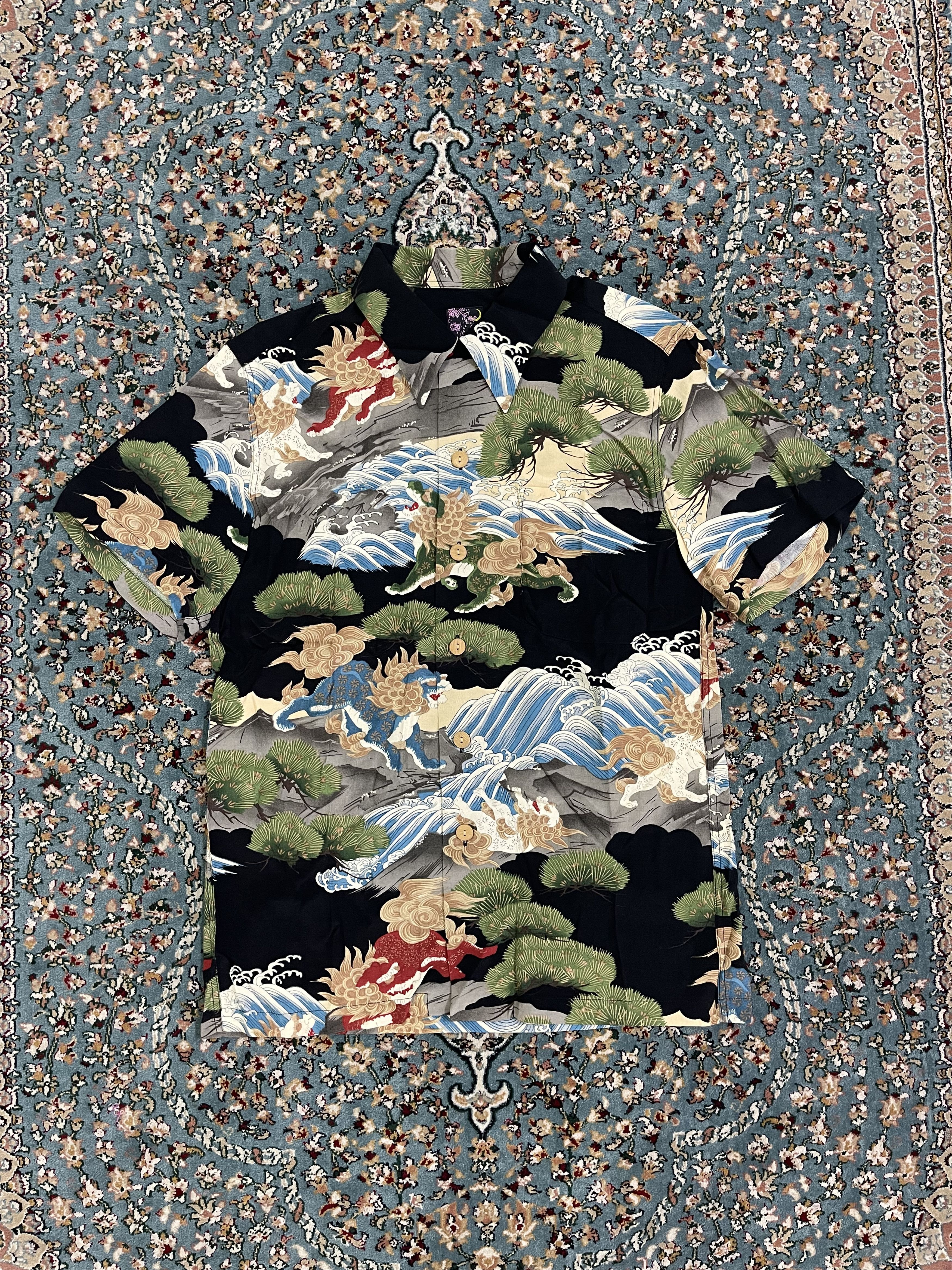 Sun Surf Oniwasoto Aloha Hawaii Yakuza Style Japan Size US M / EU 48-50 / 2 - 2 Thumbnail