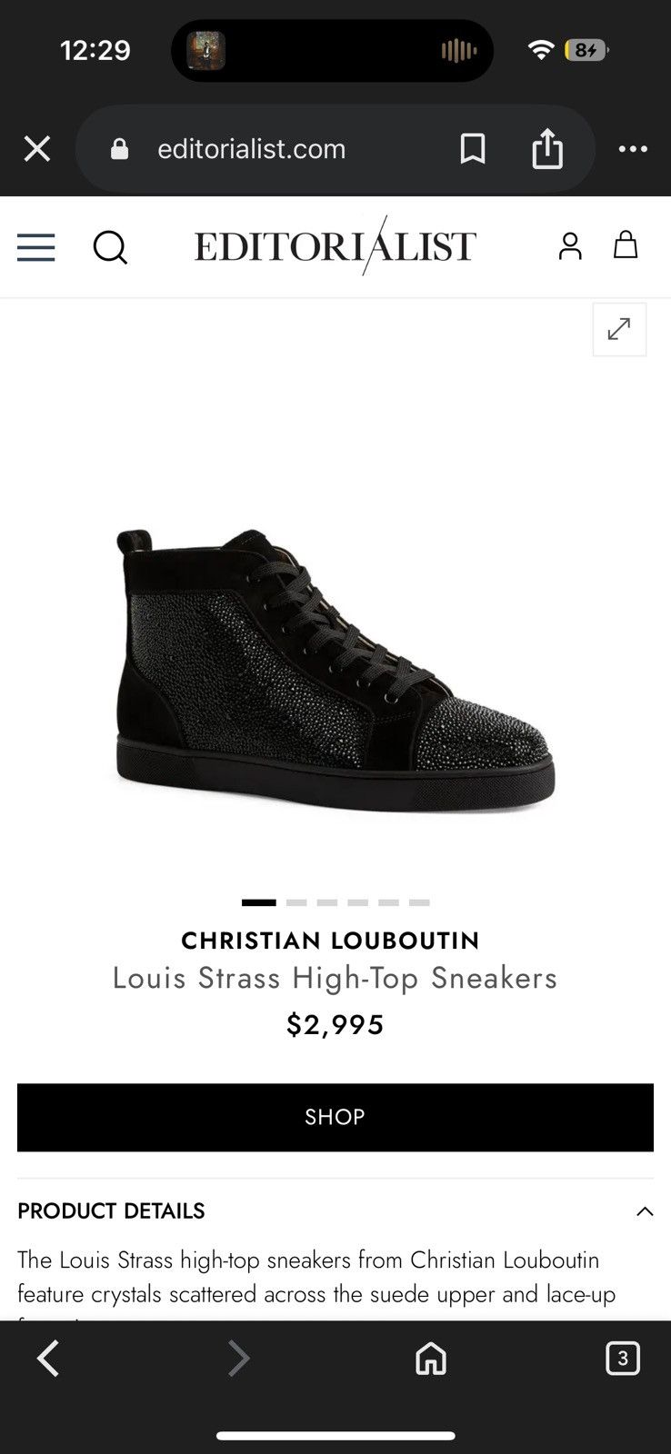 Christian Louboutin Christian Louboutin Louis Strass High-Top Size US 12 / EU 45 - 9 Thumbnail