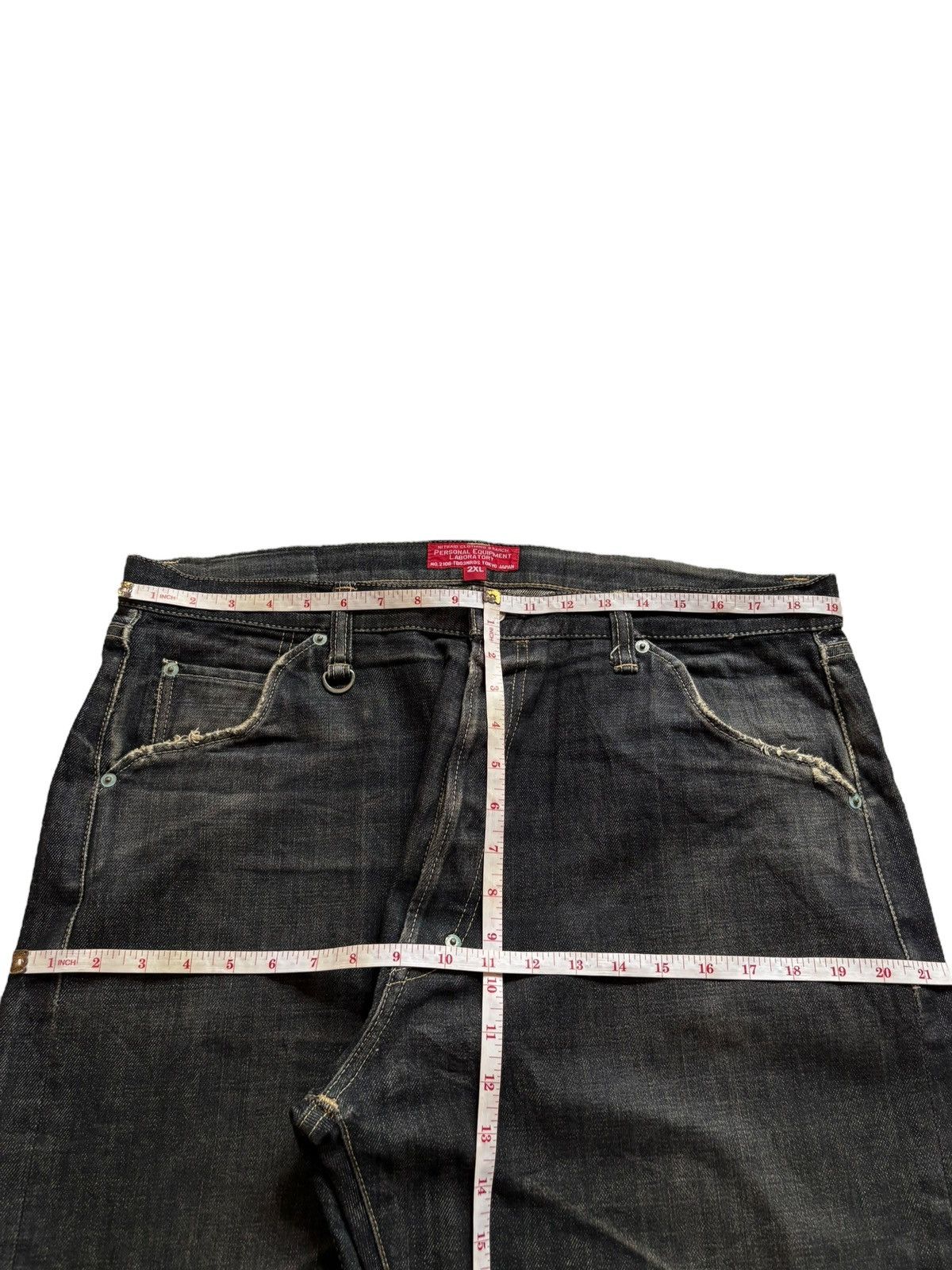 Japanese Brand Vintage Japanese Brand Button Fly Loose Baggy Jeans Size US 38 / EU 54 - 11 Thumbnail