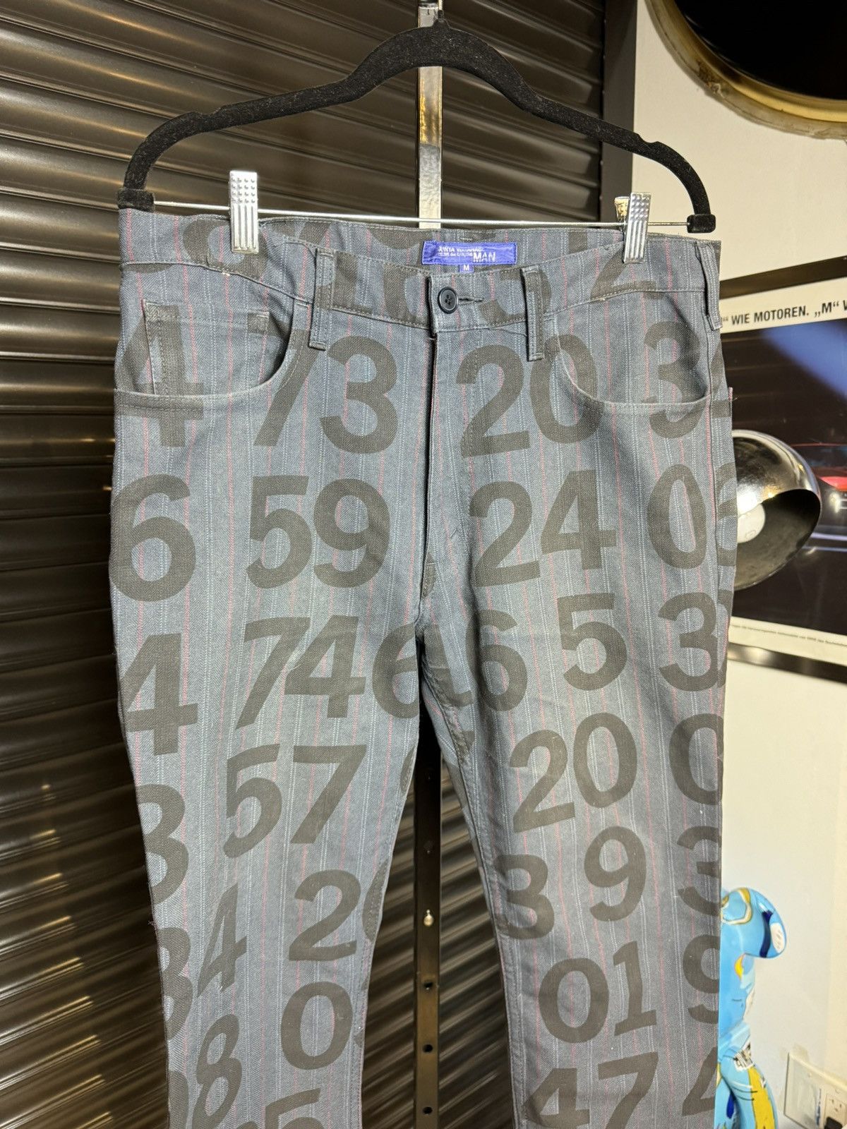 Junya Watanabe Junya Watanabe x CDG AD/02 Numbers Blue Denim Jeans - Medium Size US 34 / EU 50 - 3 Thumbnail