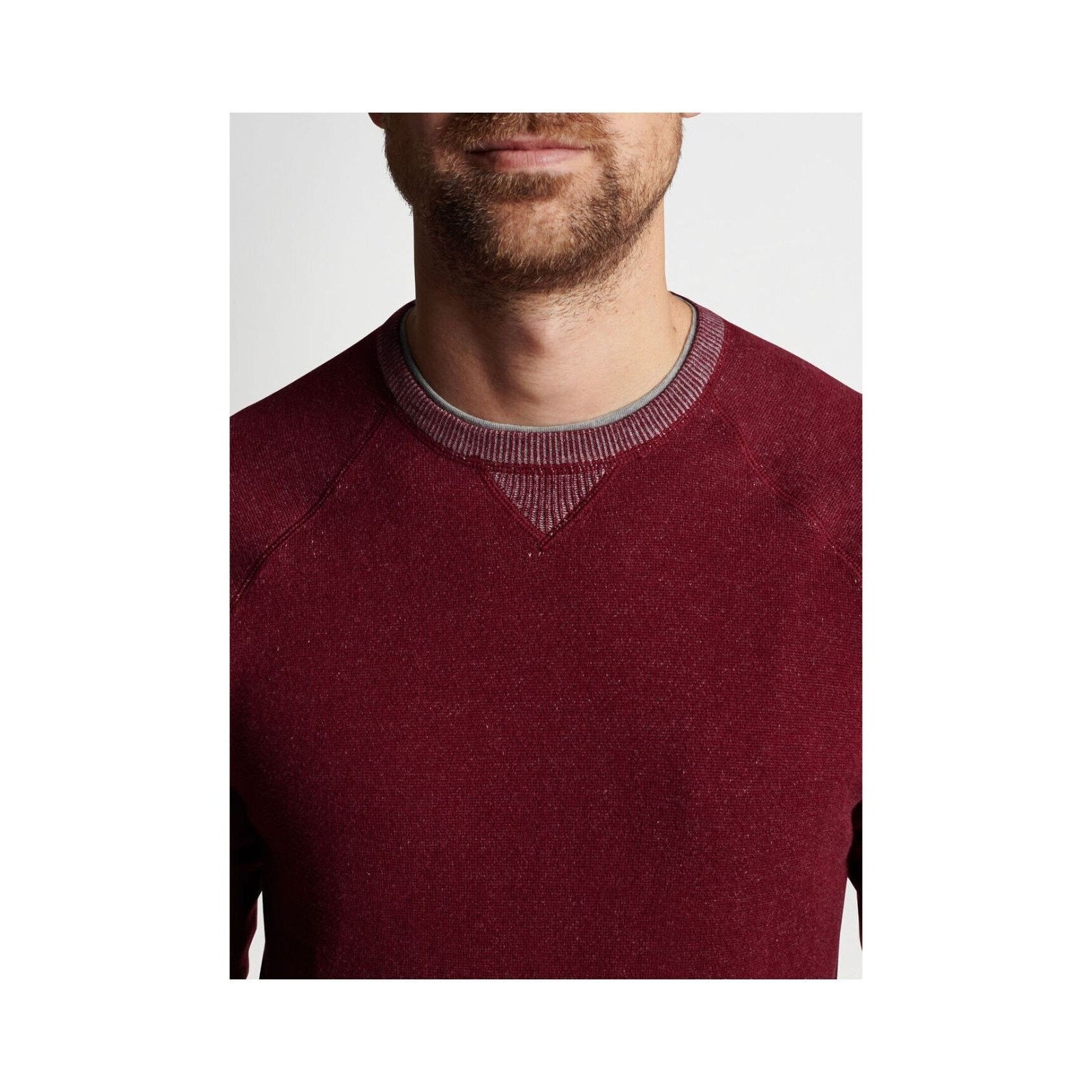 Peter Millar Peter Millar Hartford Crewneck M Claret Cotton Merino $230 Size US M / EU 48-50 / 2 - 2 Thumbnail