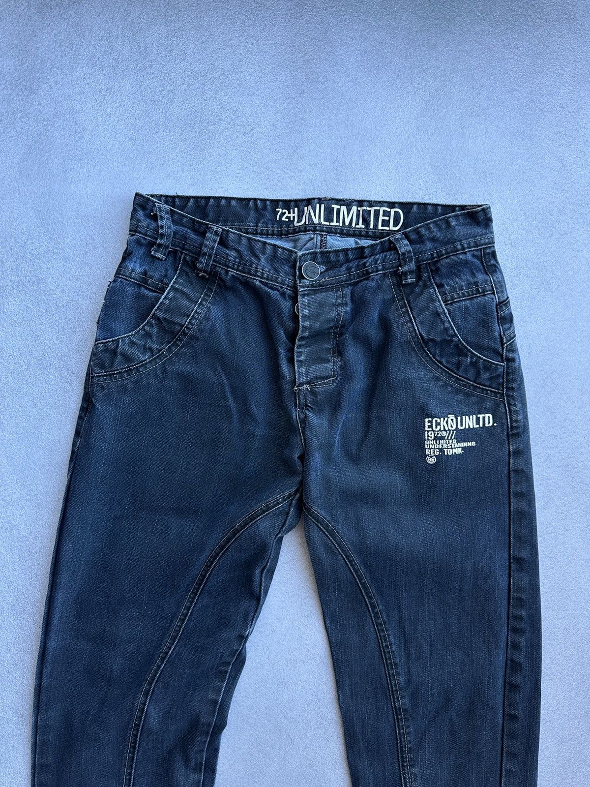 Ecko Unltd. × Vintage Vintage ECKo Unltd Buckle Back Japanese Jeans Size US 29 - 9 Thumbnail