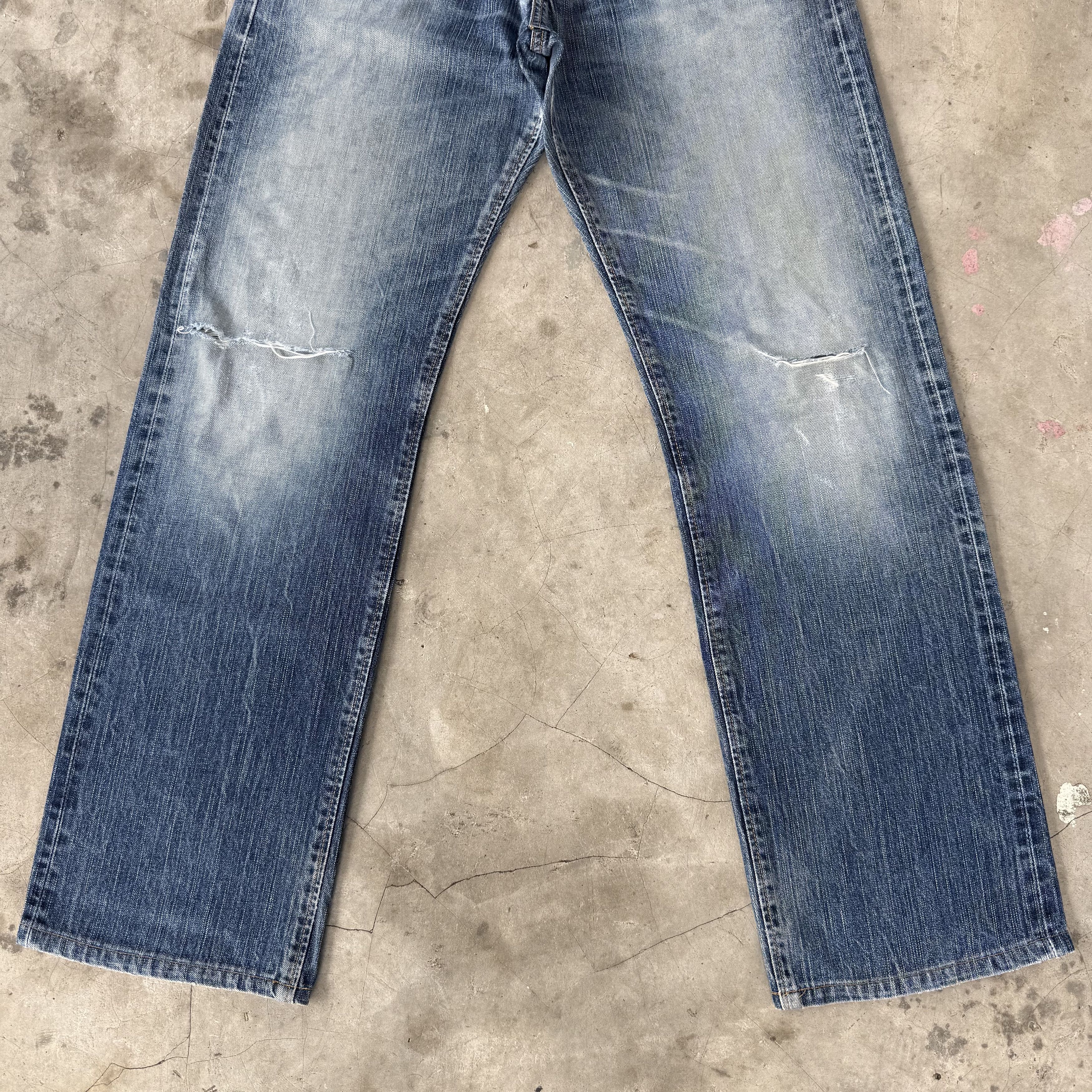 Edwin W31 Vintage Edwin Selvedge Ripped Denim Size US 31 - 3 Thumbnail