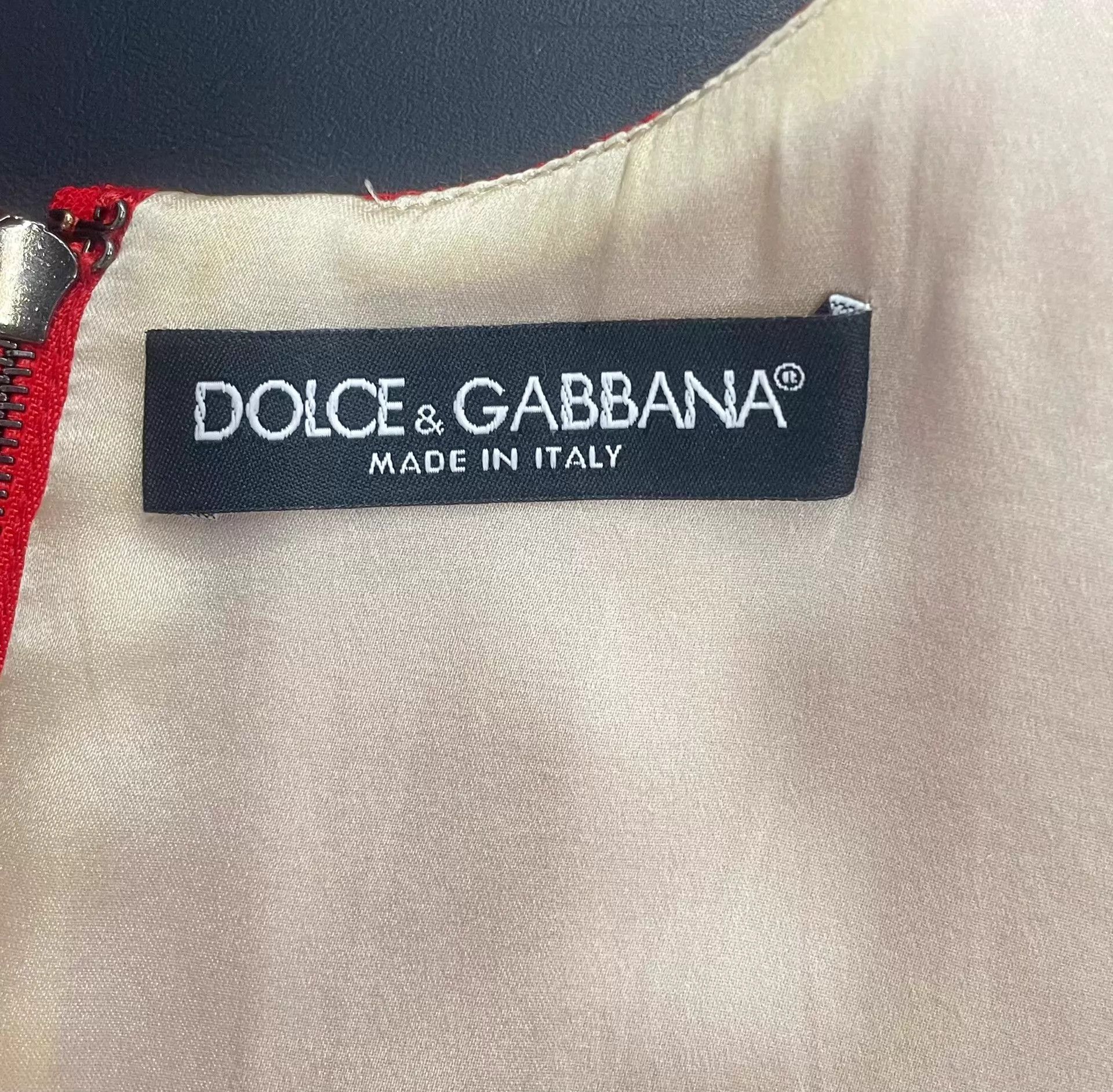 Dolce & Gabbana Dolce&Gabbana Red Daisy Sleeveless Dress 36 Size XS / US 0-2 / IT 36-38 - 4 Thumbnail