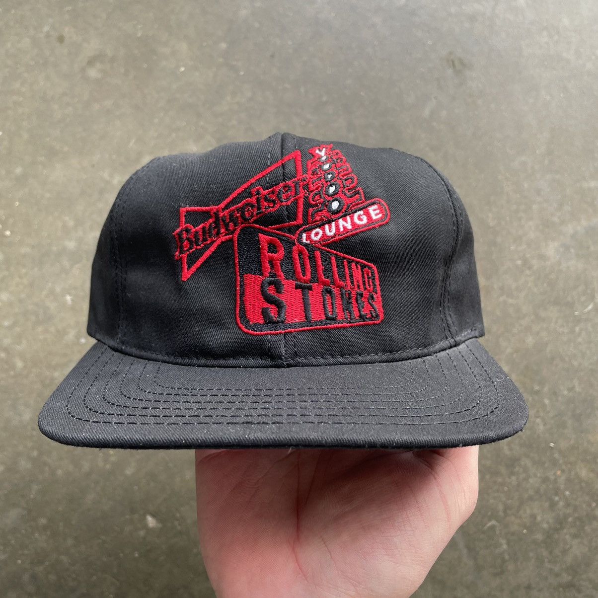 Band Tees × Budweiser × Vintage Vintage Rolling Stones Voodoo Lounge Budweiser Snapback Hat Size ONE SIZE - 1 Thumbnail