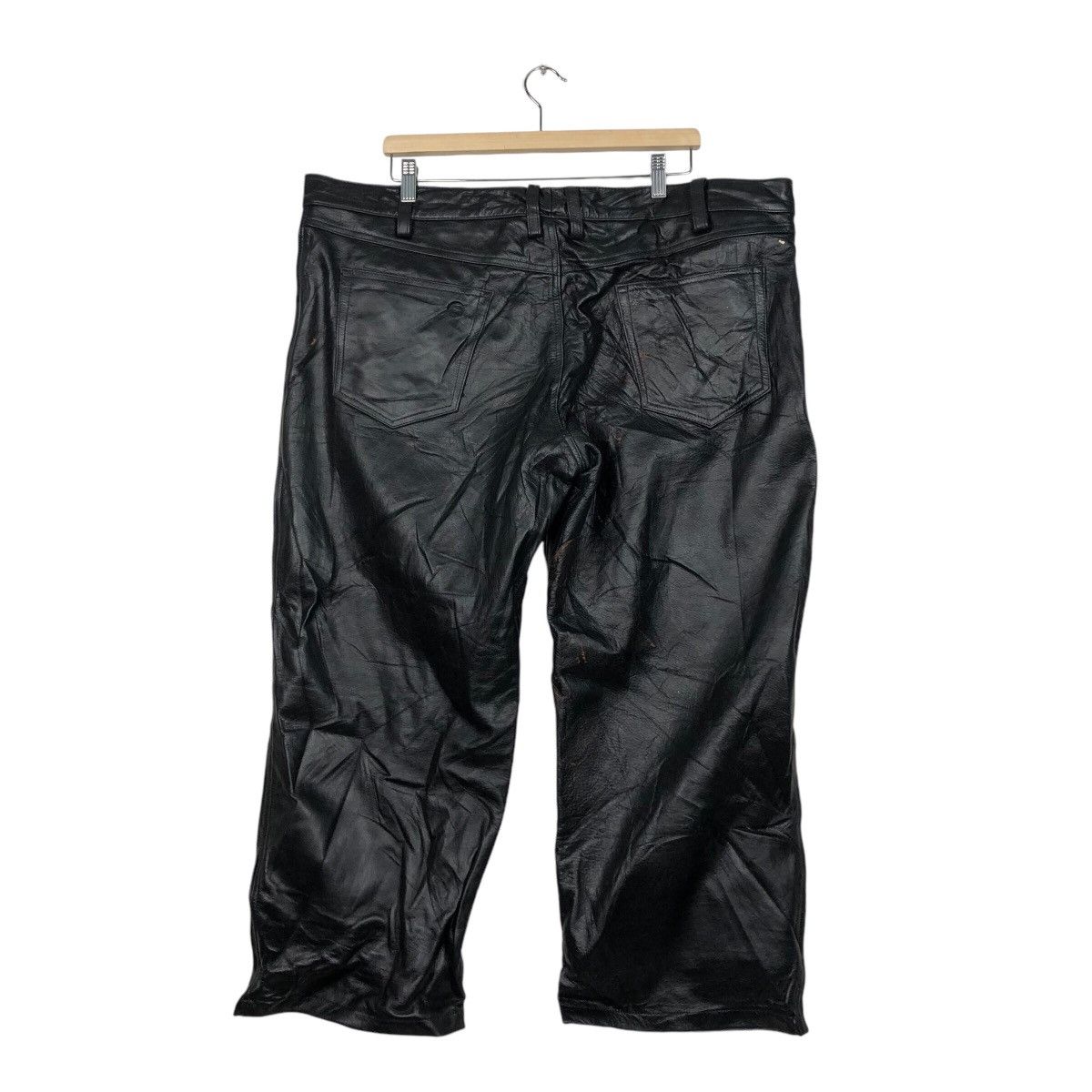 Genuine Leather 📌Vintage Short Leather Pants Horn Works Size US 44 / EU 60 - 9 Thumbnail