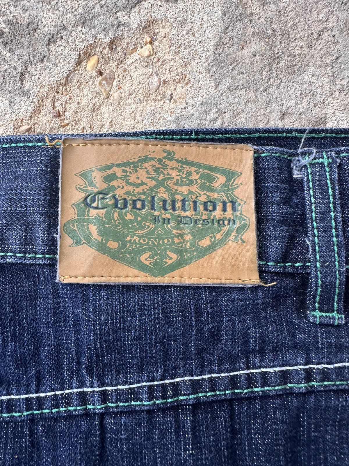 Affliction × Vintage Y2K Affliction Style Denim Jeans Size US 44 / EU 60 - 3 Thumbnail