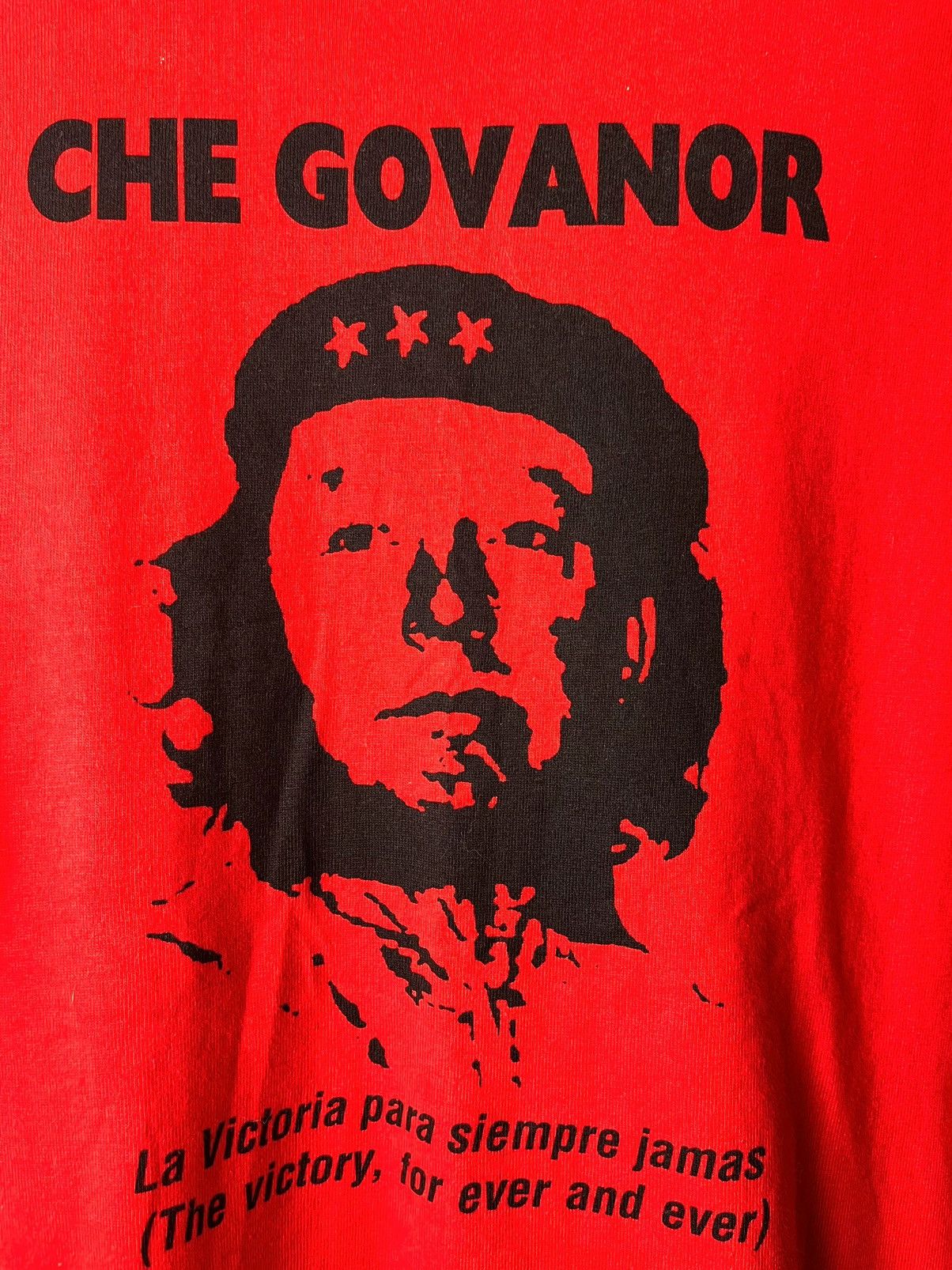 Vintage Vintage Che Guevara Govanor Cuba Revolution T Shirt Size US XL / EU 56 / 4 - 2 Thumbnail