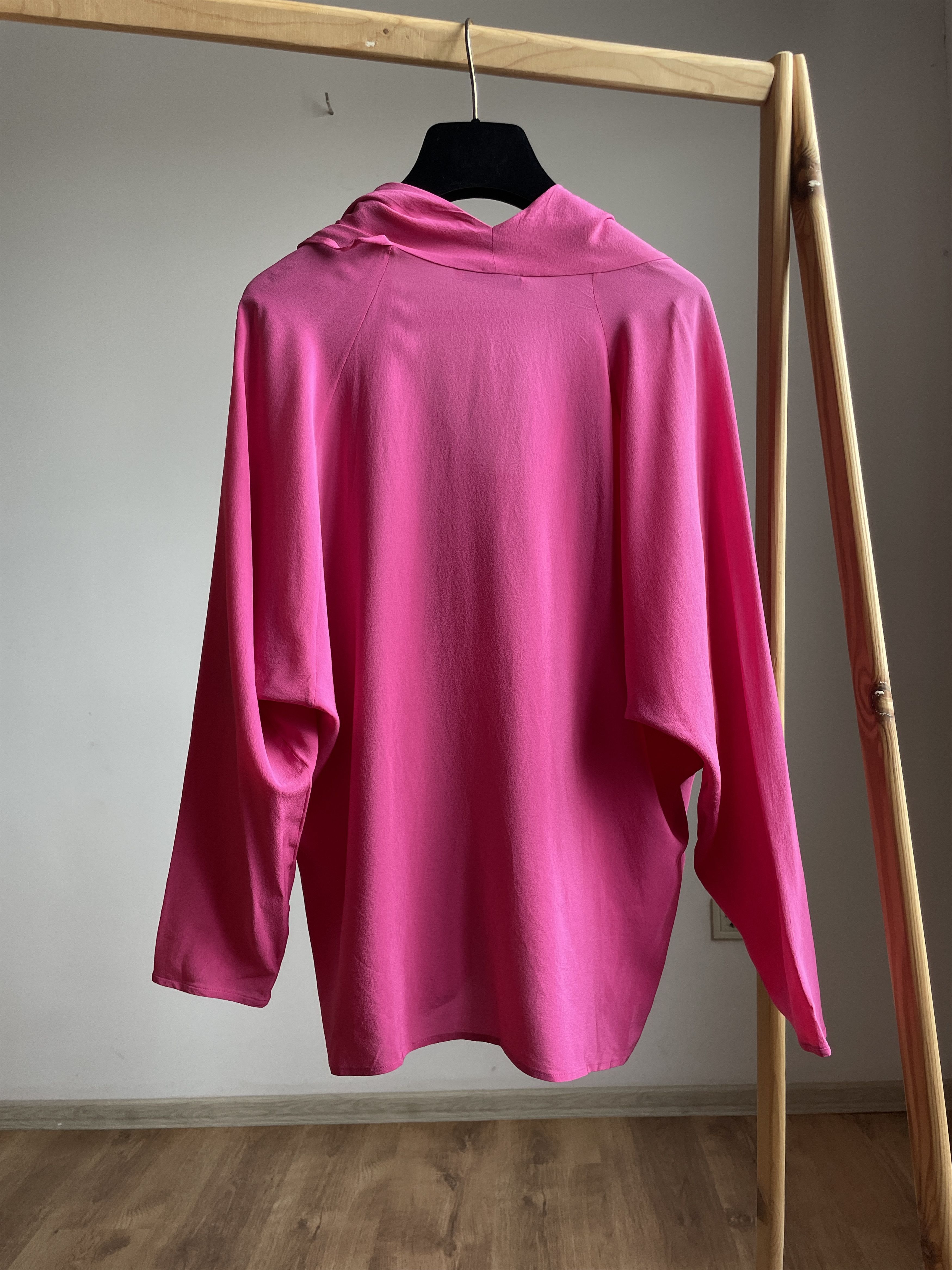 Etro Etro Waterfall Neck Silk Long Sleeve Blouse Size IT 44 Size M / US 6-8 / IT 42-44 - 2 Thumbnail