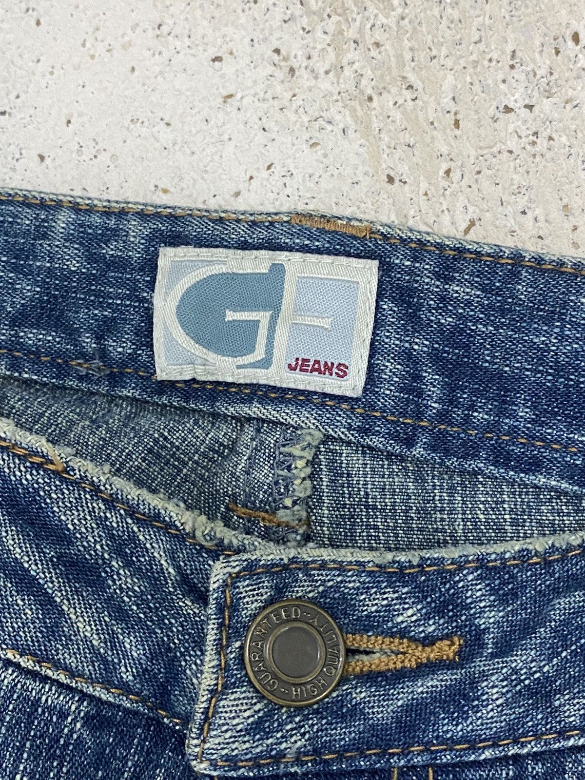 Gf Jean Japan Distressed Denim Blue Way Clawn Marks