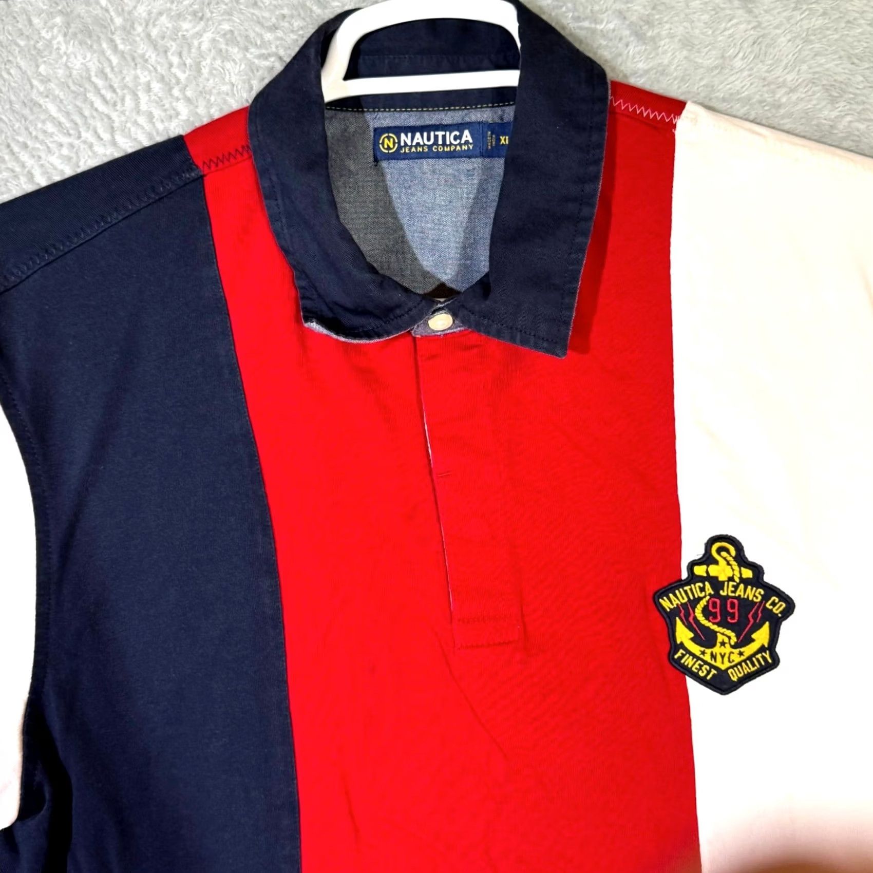 Nautica Nautica Jeans Co polo shirt Multicolor striped 100% Cotton XL Men’s Casual Shirt Polo Size US XL / EU 56 / 4 - 4 Thumbnail