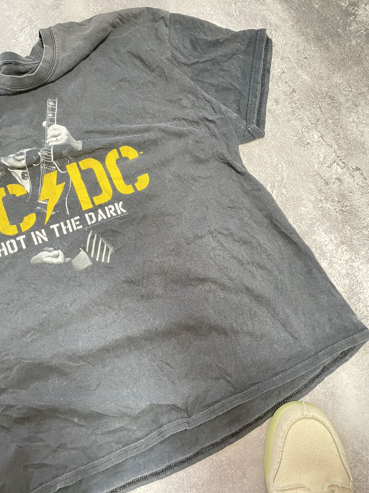 AC/DC Vtg ACDC Shot In The Dark THRASED BOXY Fit Tee Y2K 00s Size US XXL / EU 58 / 5 - 6 Thumbnail