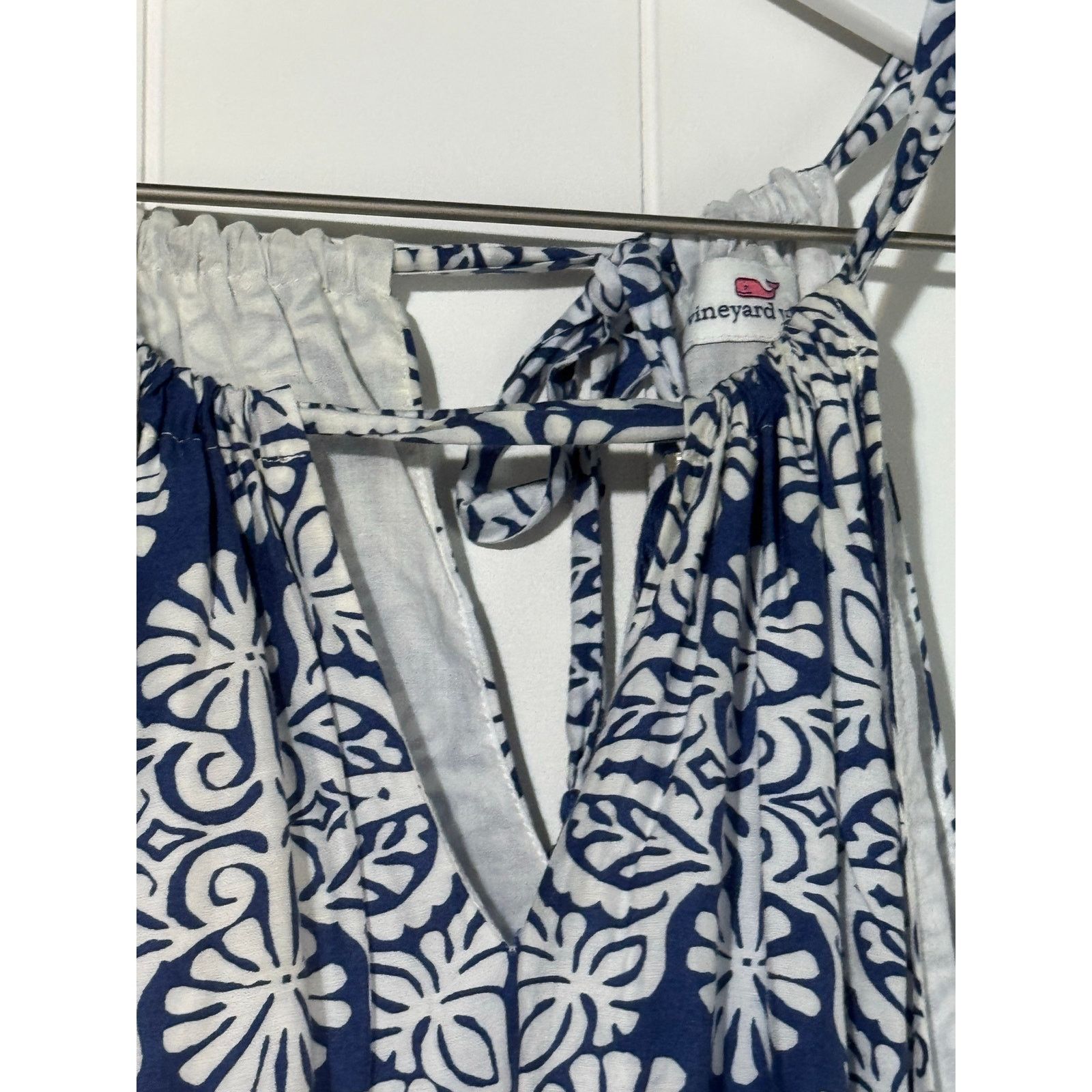 Vineyard Vines Vineyard Vines Mirrored Leaves Trapeze Halter Dress 6 Size M / US 6-8 / IT 42-44 - 10 Thumbnail